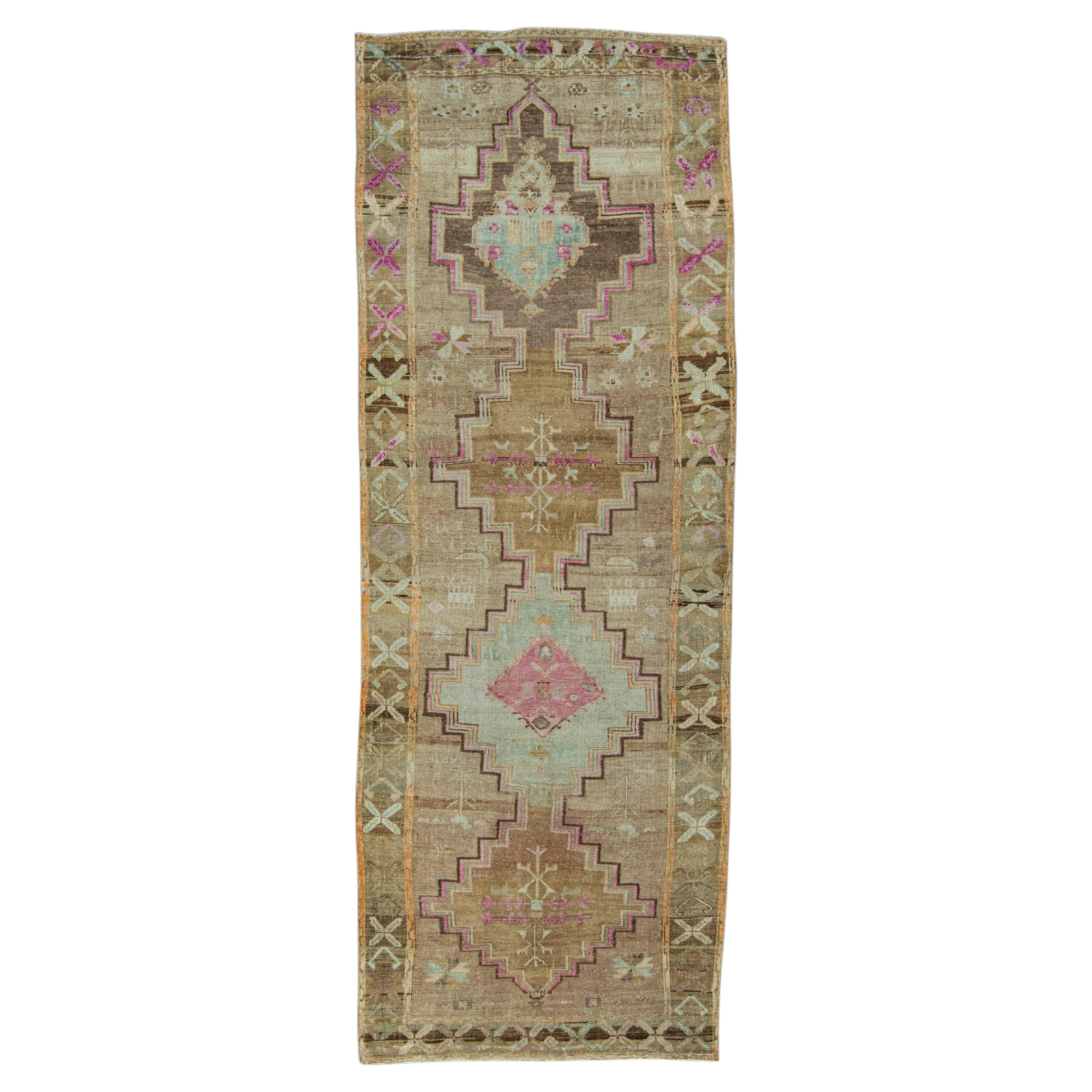 Turkish Vintage Rug 4'3" x 12' #20817