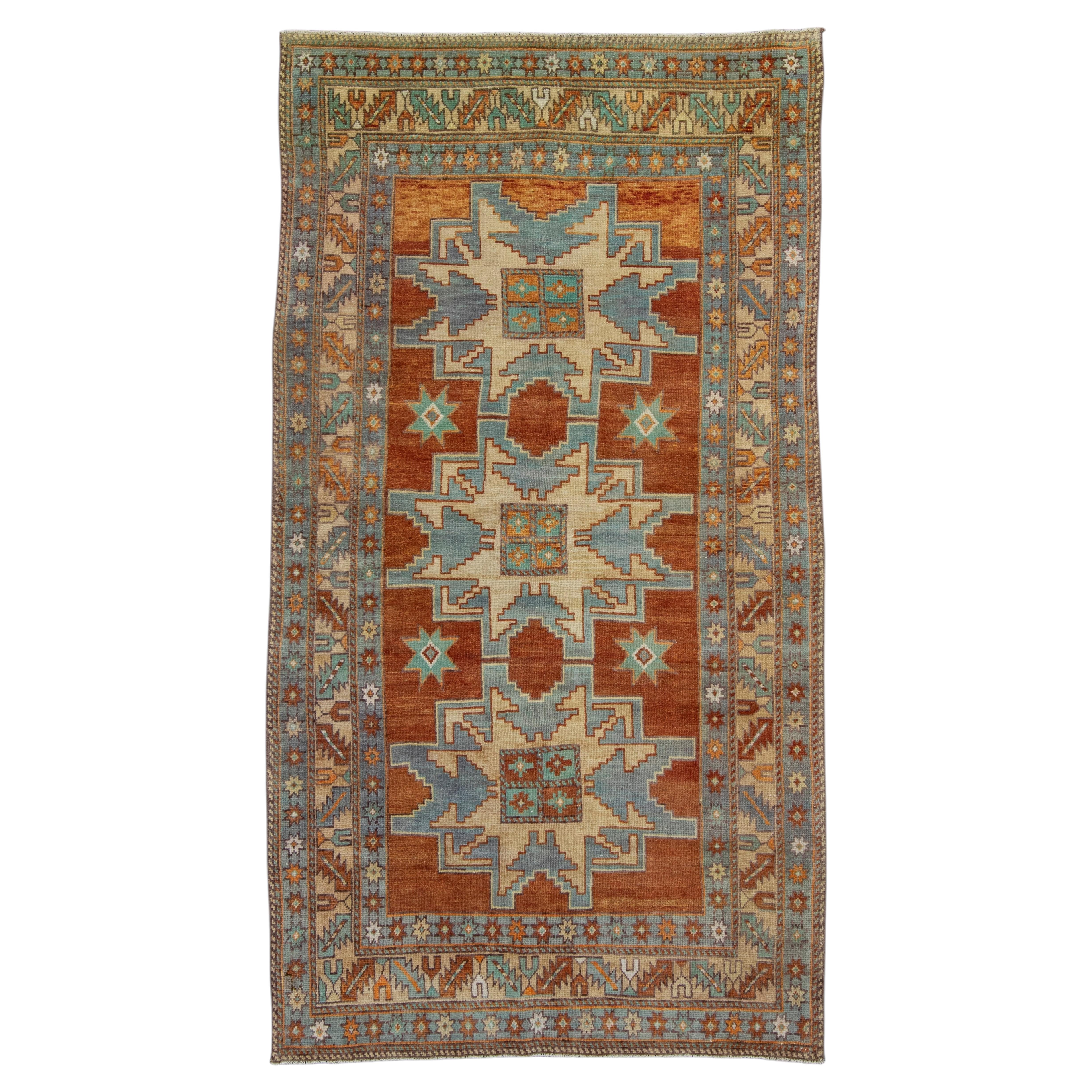 Turkish Vintage Rug 4'3" x 7'9" #17981