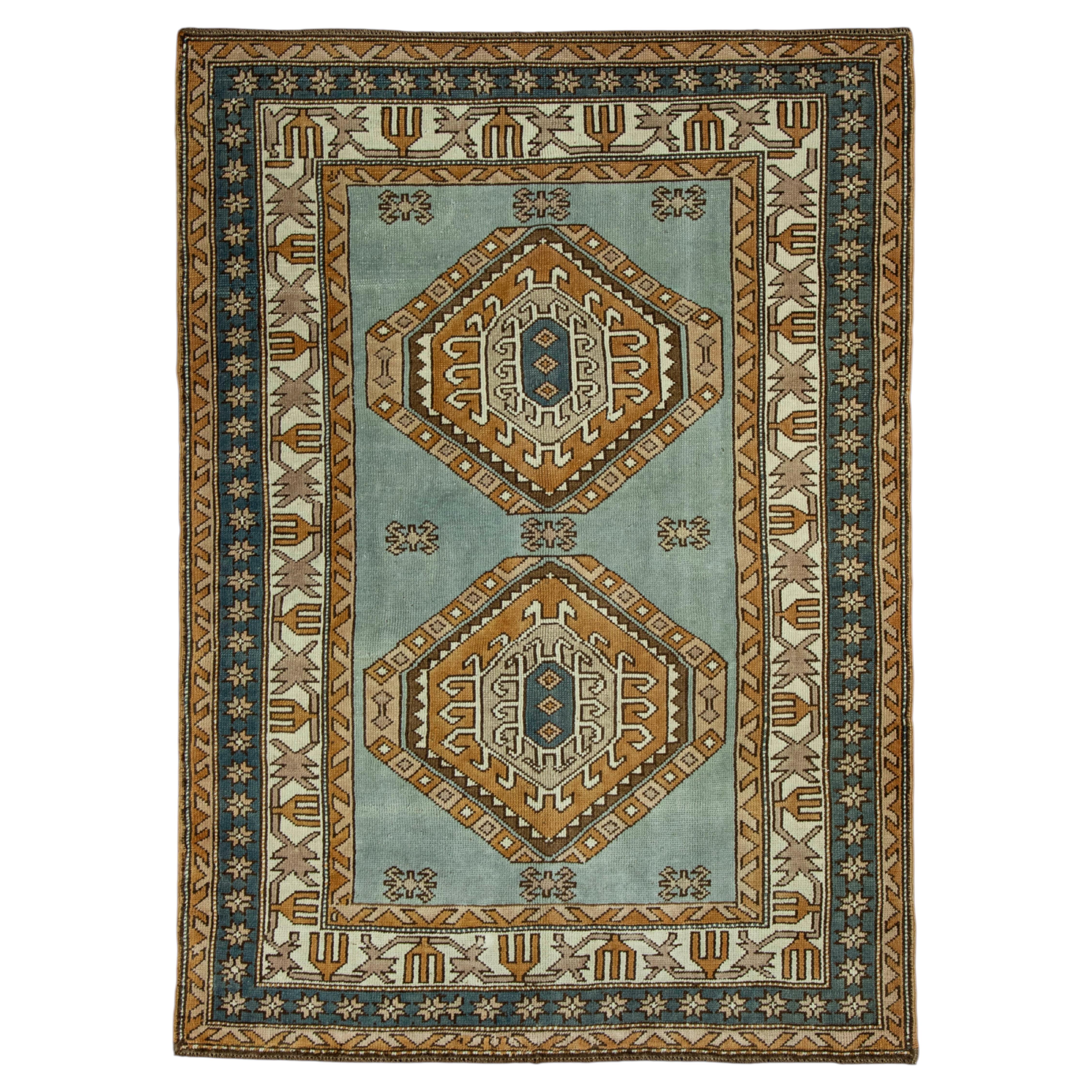 Turkish Vintage Rug 4'5" x 6'2" #16074