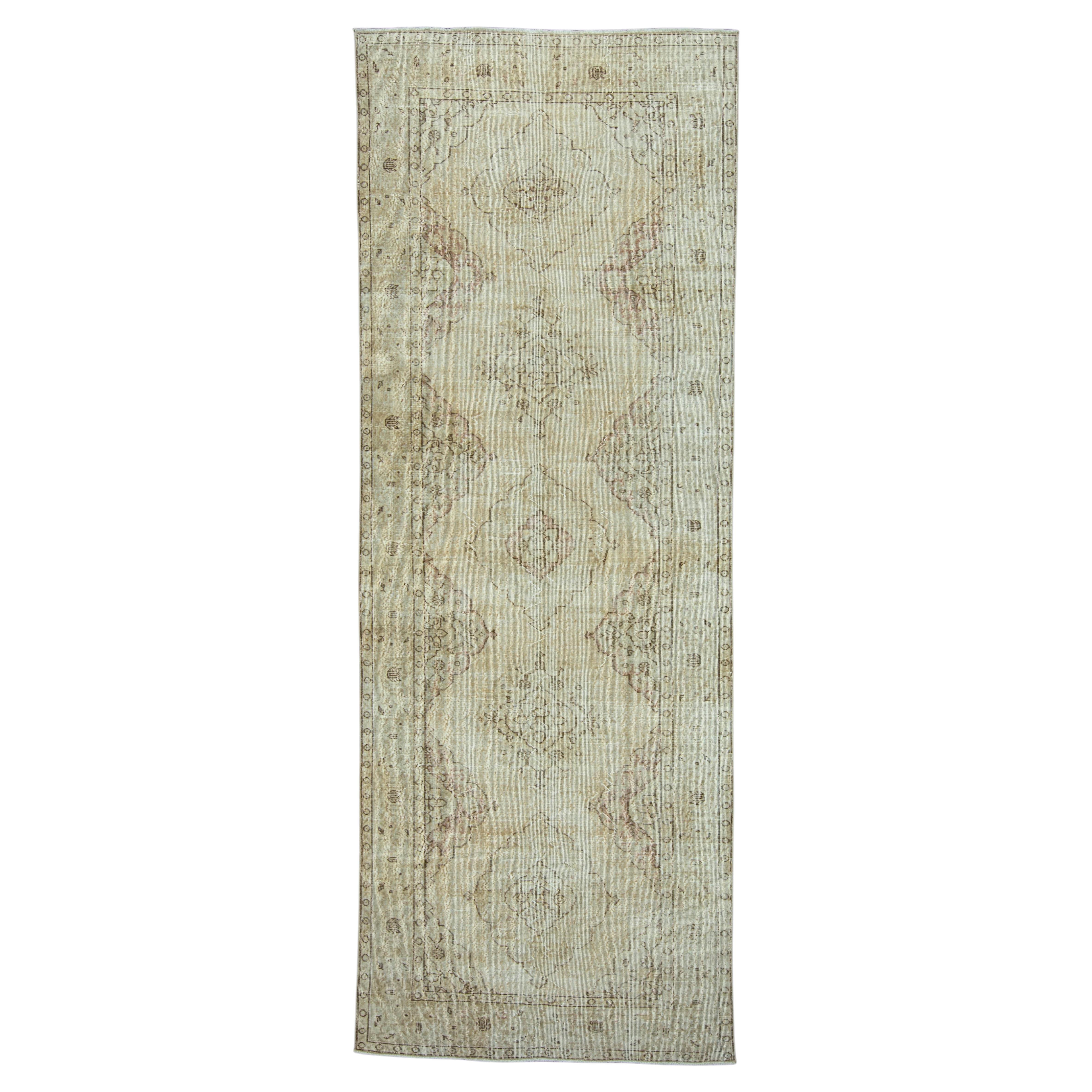 Turkish Vintage Rug 4'9" x 12'10" #20776 For Sale