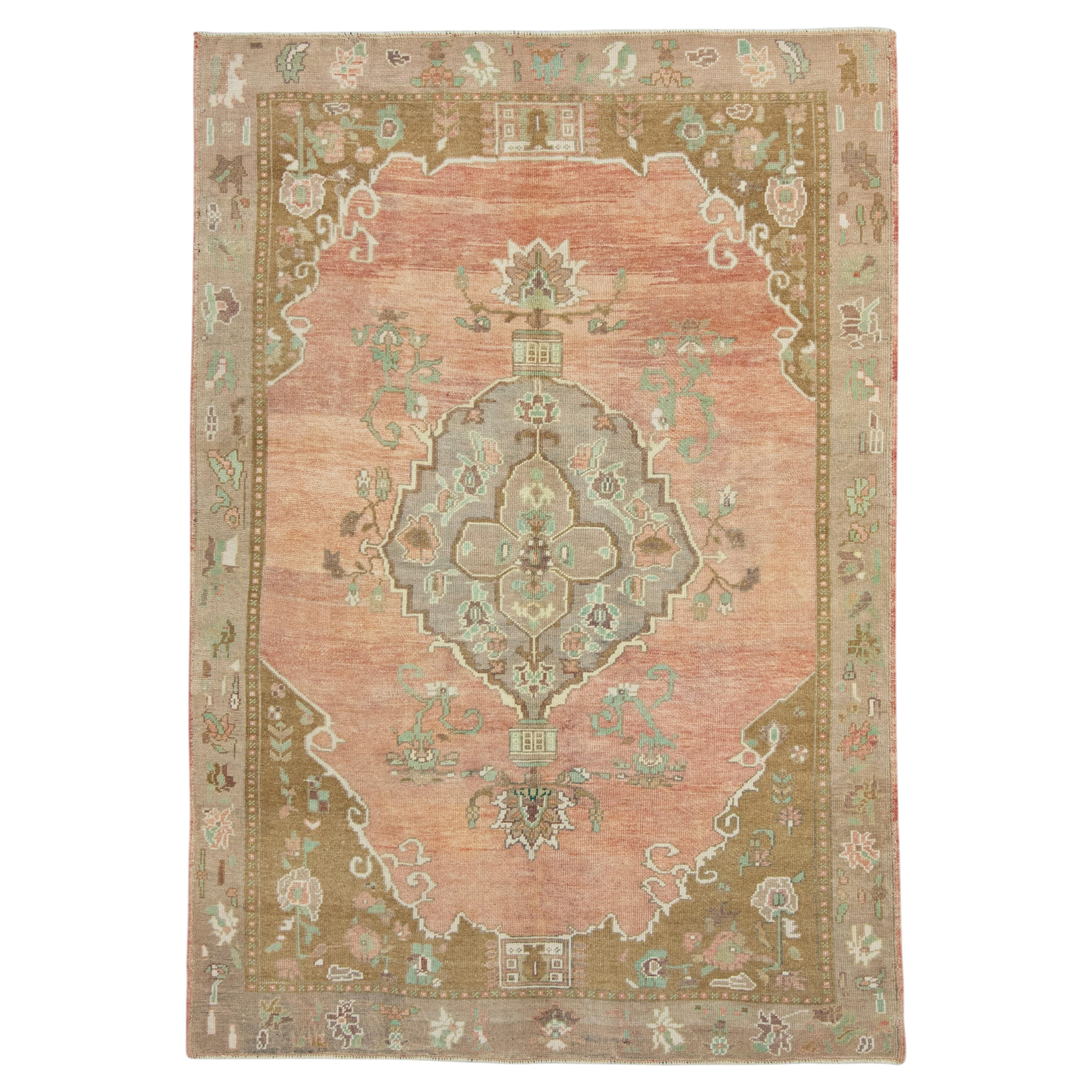 Turkish Vintage Rug 5'1" x 7'5" #17114