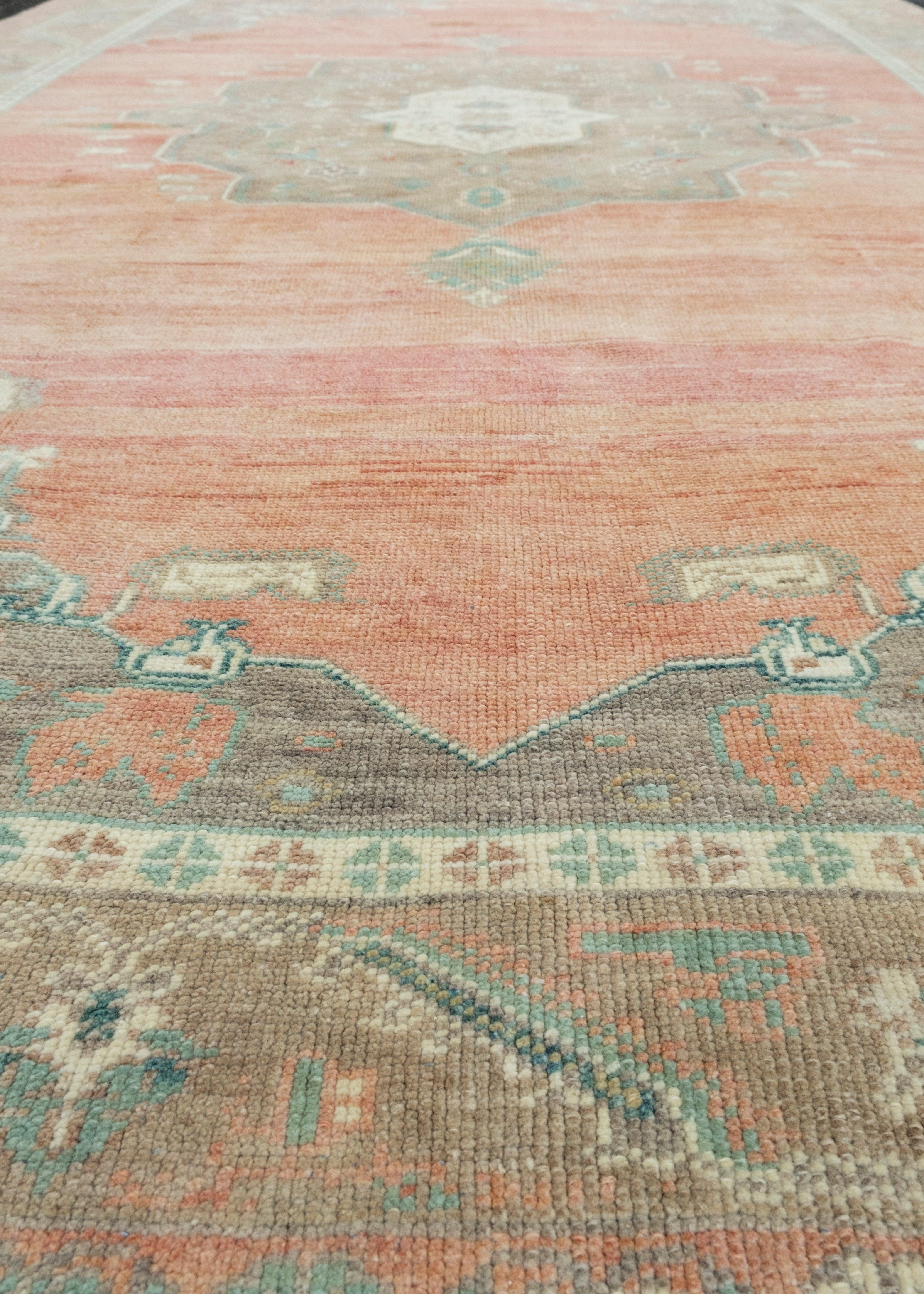 XXI secolo e contemporaneo Tappeto Vintage Turco 6' x 8'9