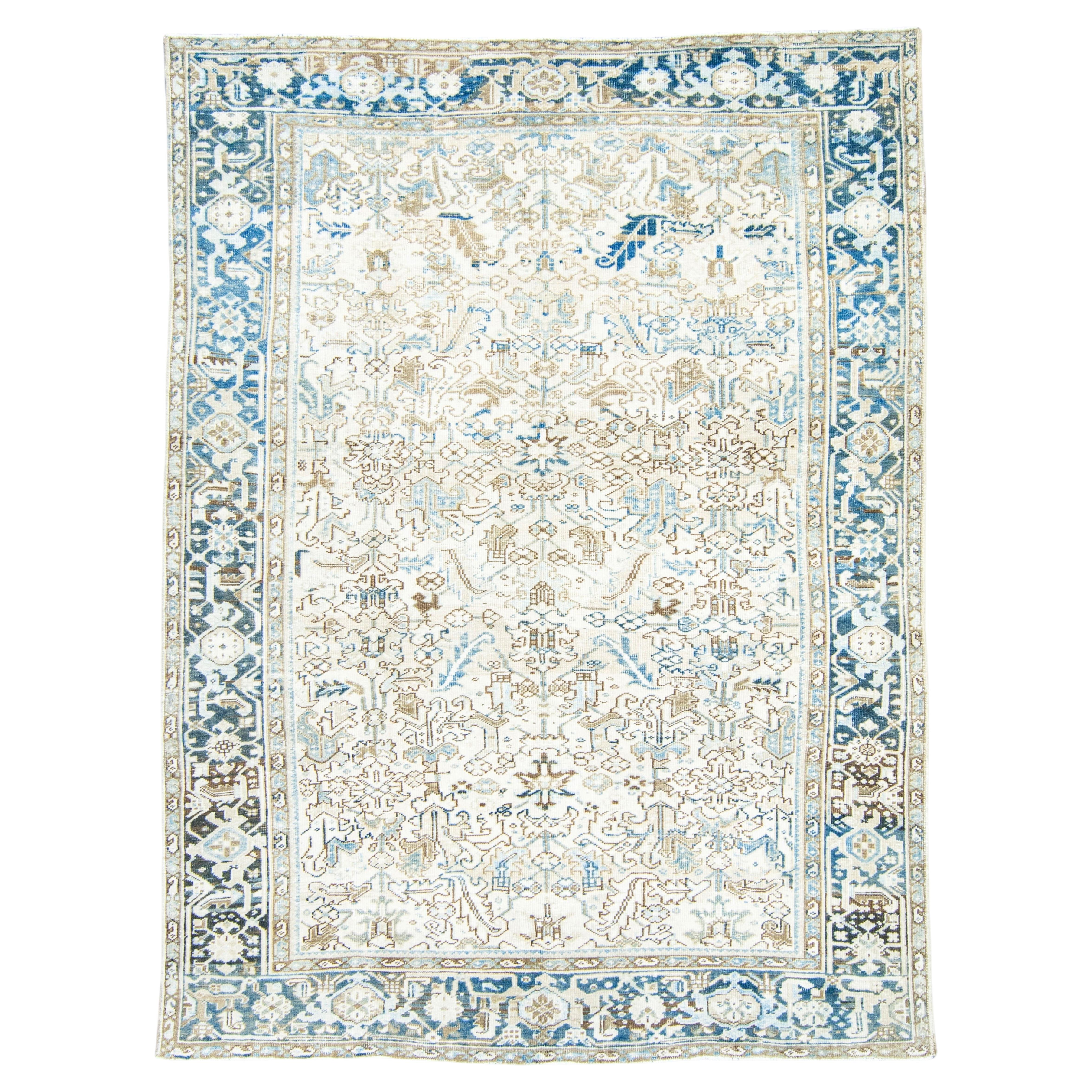 Turkish Vintage Rug 7'4" x 10' #16867 For Sale