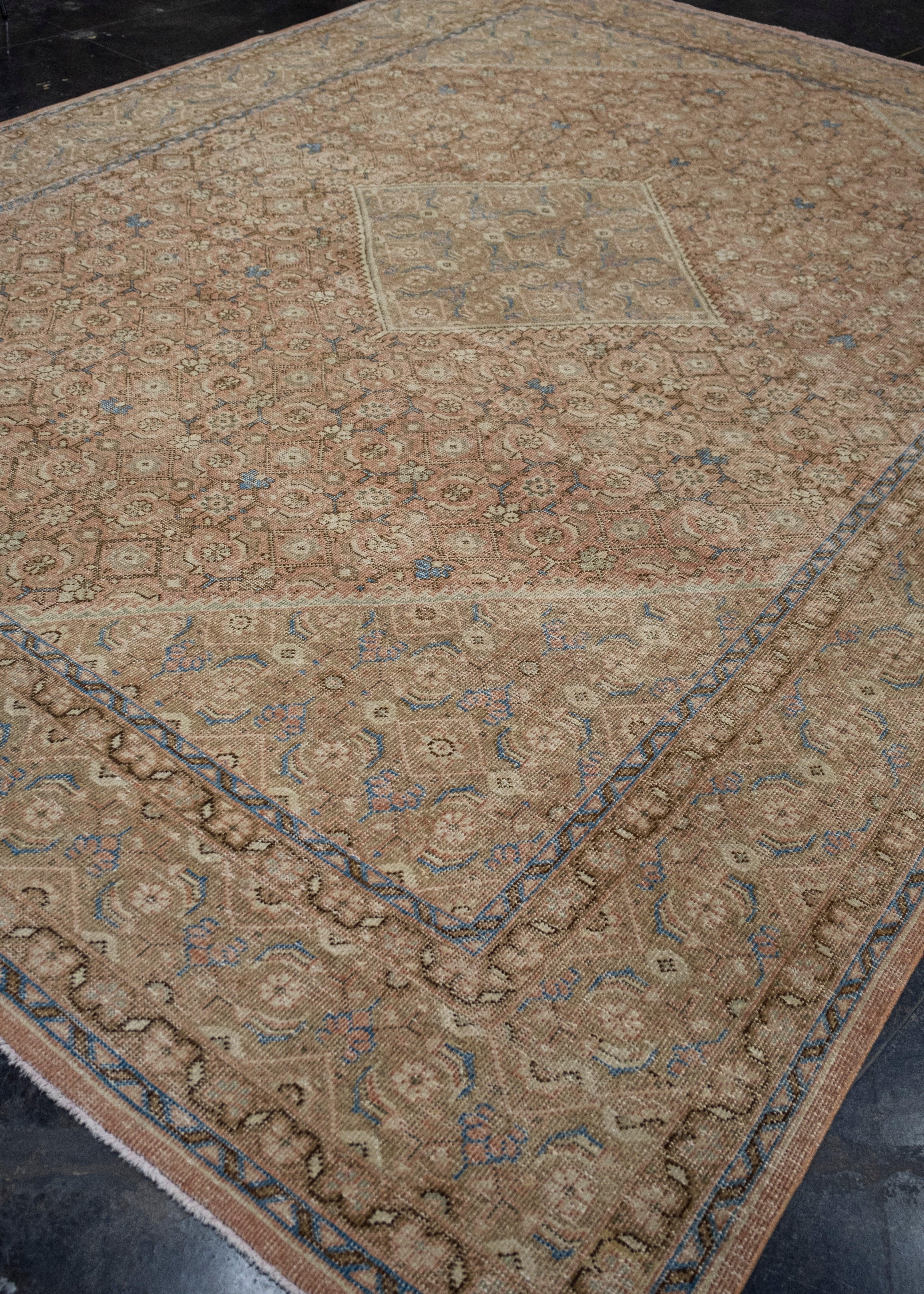 Hand-Knotted Turkish Vintage Rug 9'9