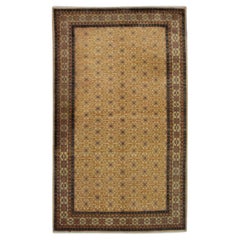 Tapis Vintage Turc Warm Gold Rust Tapis en laine tissé à la main 5' x 7'8"