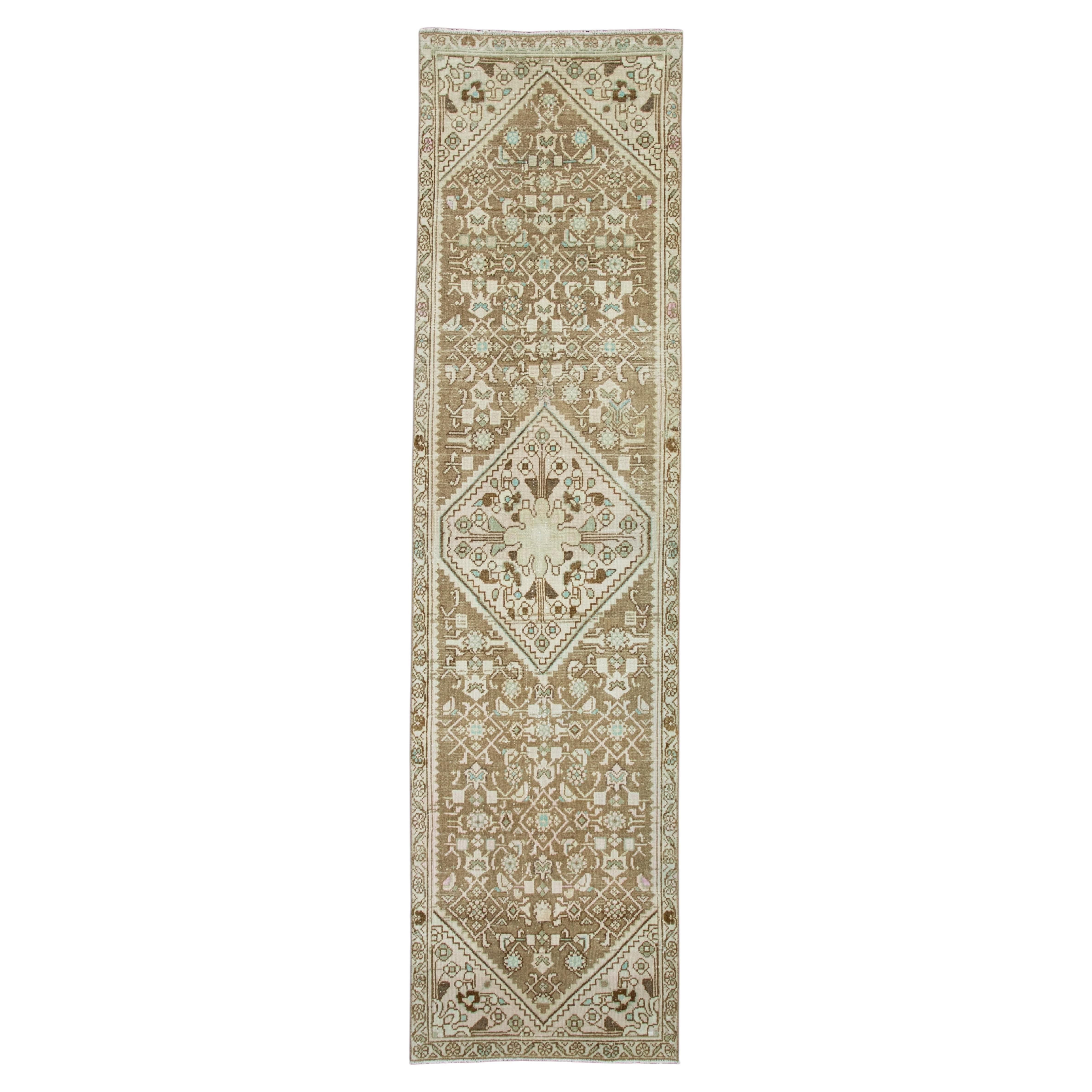 Turkish Vintage Runner Rug 2'4" x 9' #17977