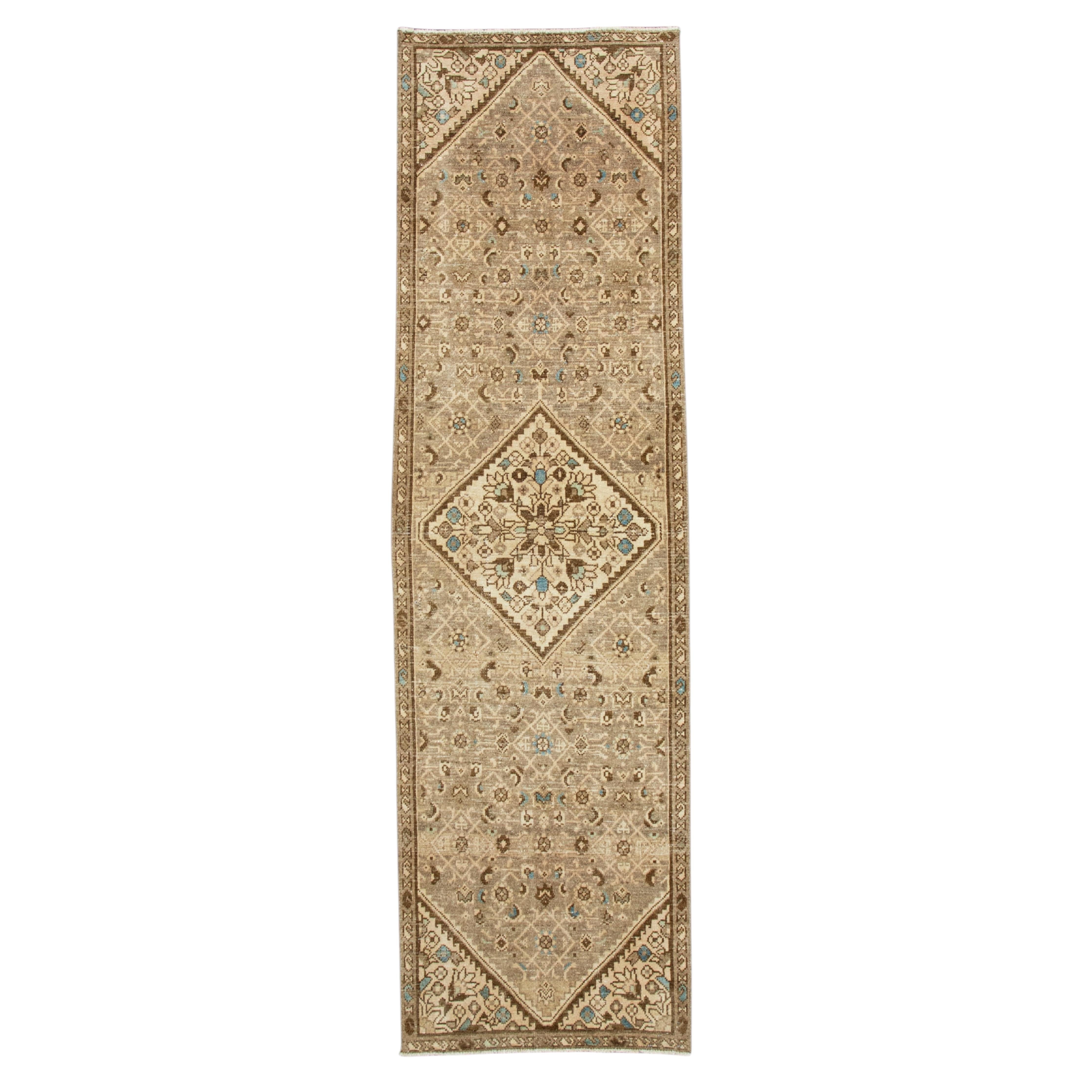 Turkish Vintage Runner Rug 2'5" x 8'6" #17939
