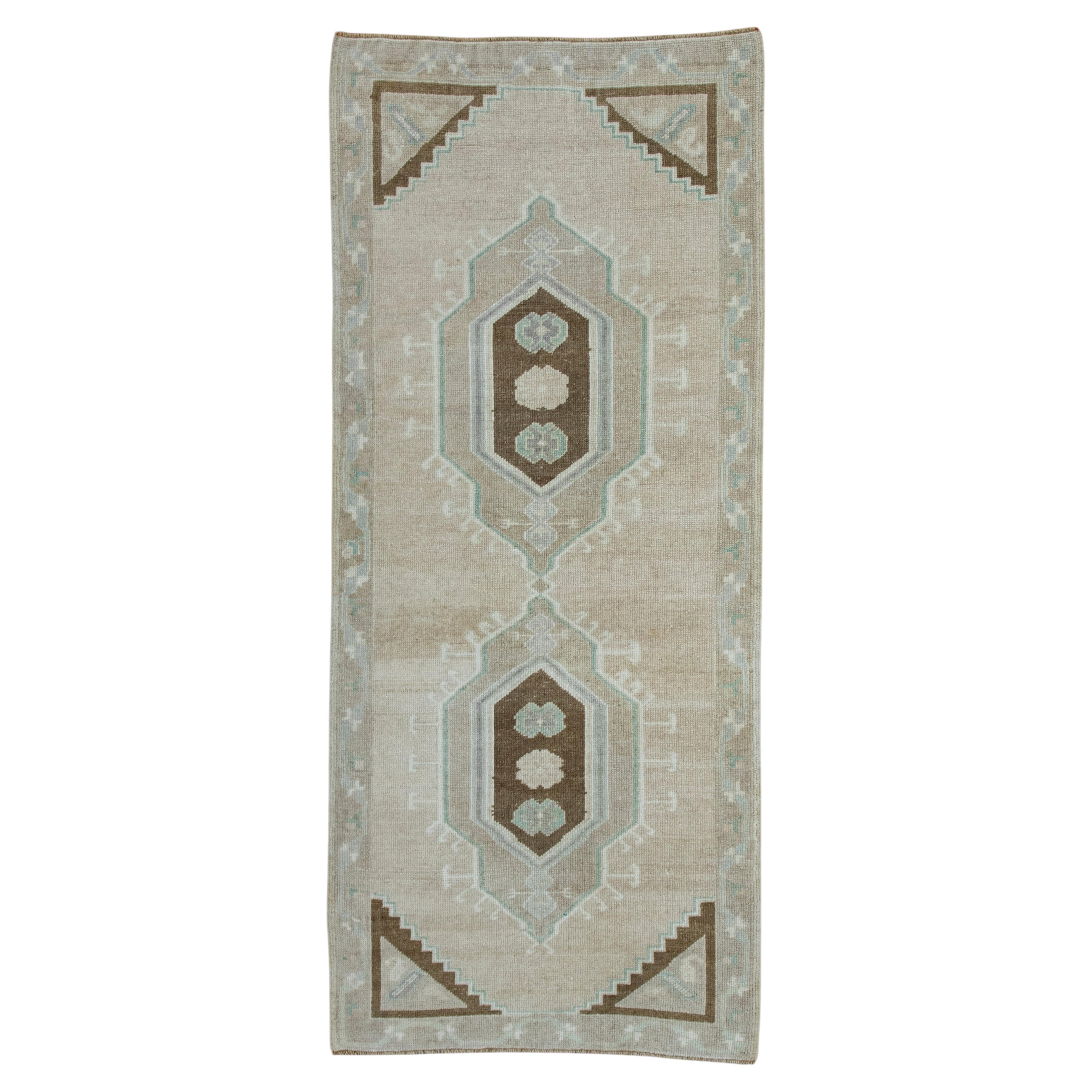 Turkish Vintage Runner Rug 3'1" x 7'4" #17420
