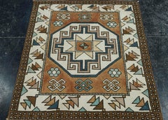 Turkish Vintage Square Rug  3' x 3'6" #20564
