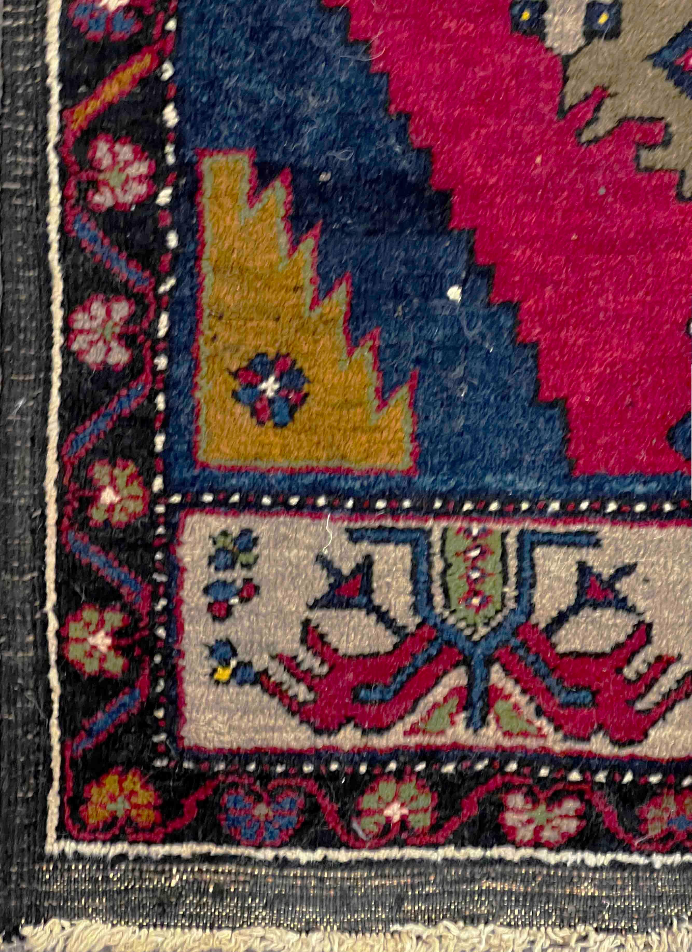Turkish Yastik Rug - 0.99x0.57 - No. 811 In Excellent Condition For Sale In Paris, FR