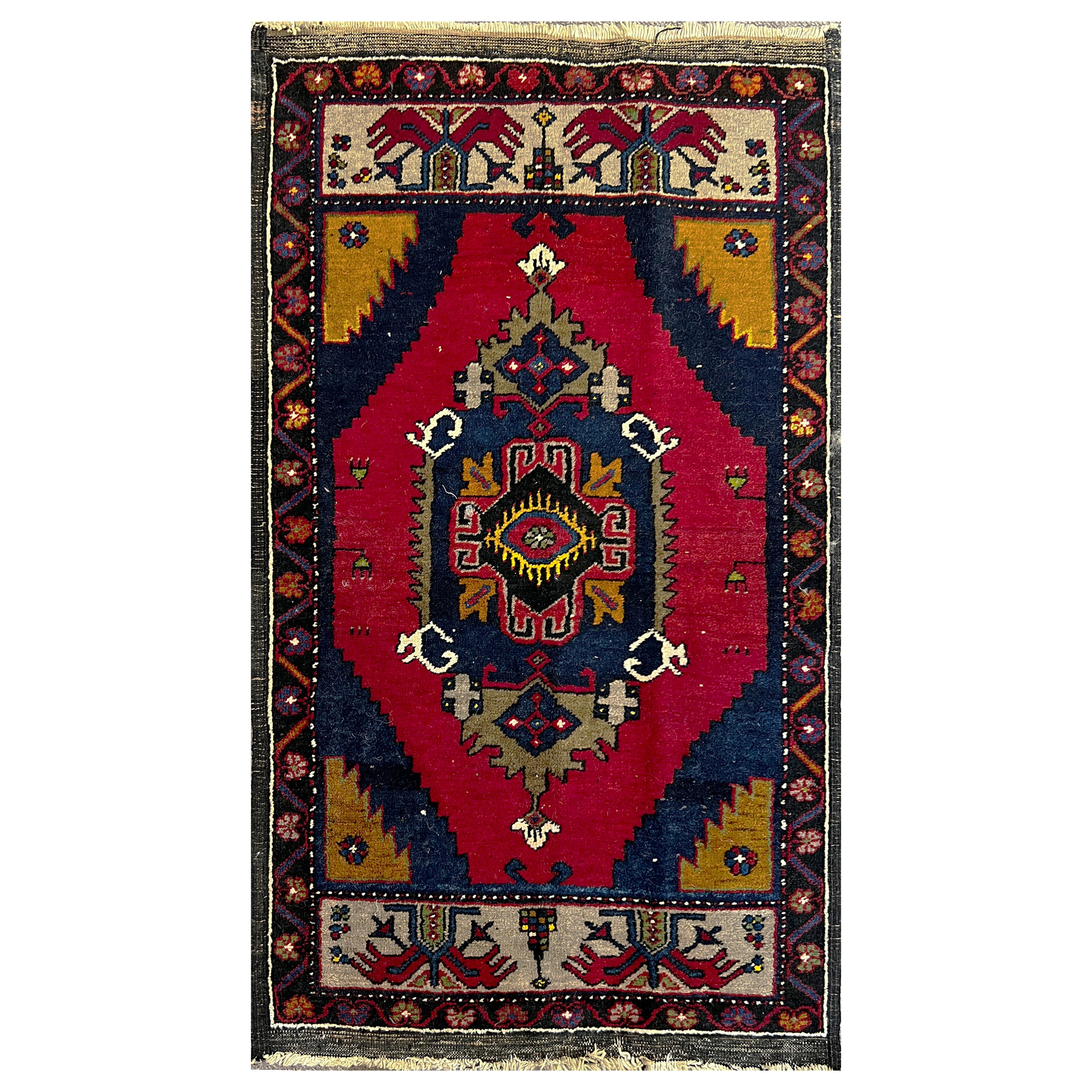 Türkischer Yastik-Teppich - 0,99x0,57 - Nr. 811
