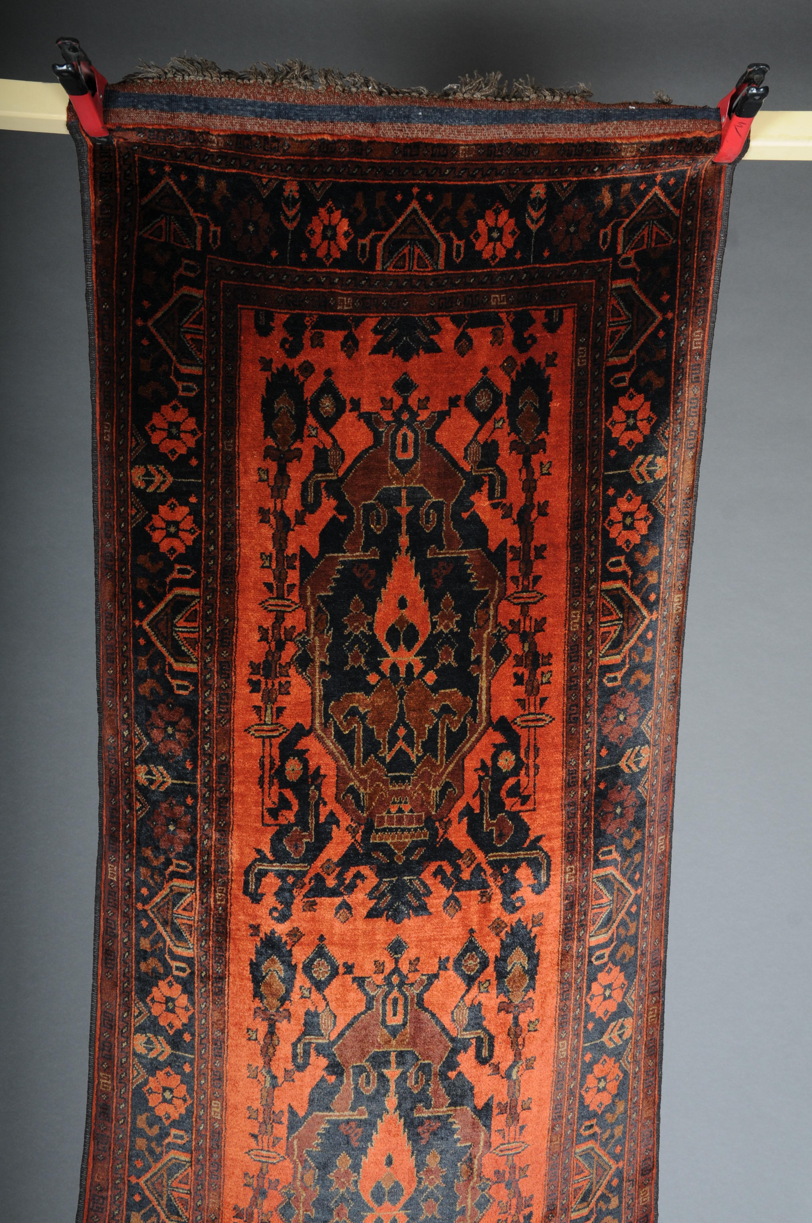Turkman runner carpet / silk, 20th Century. For Sale 5