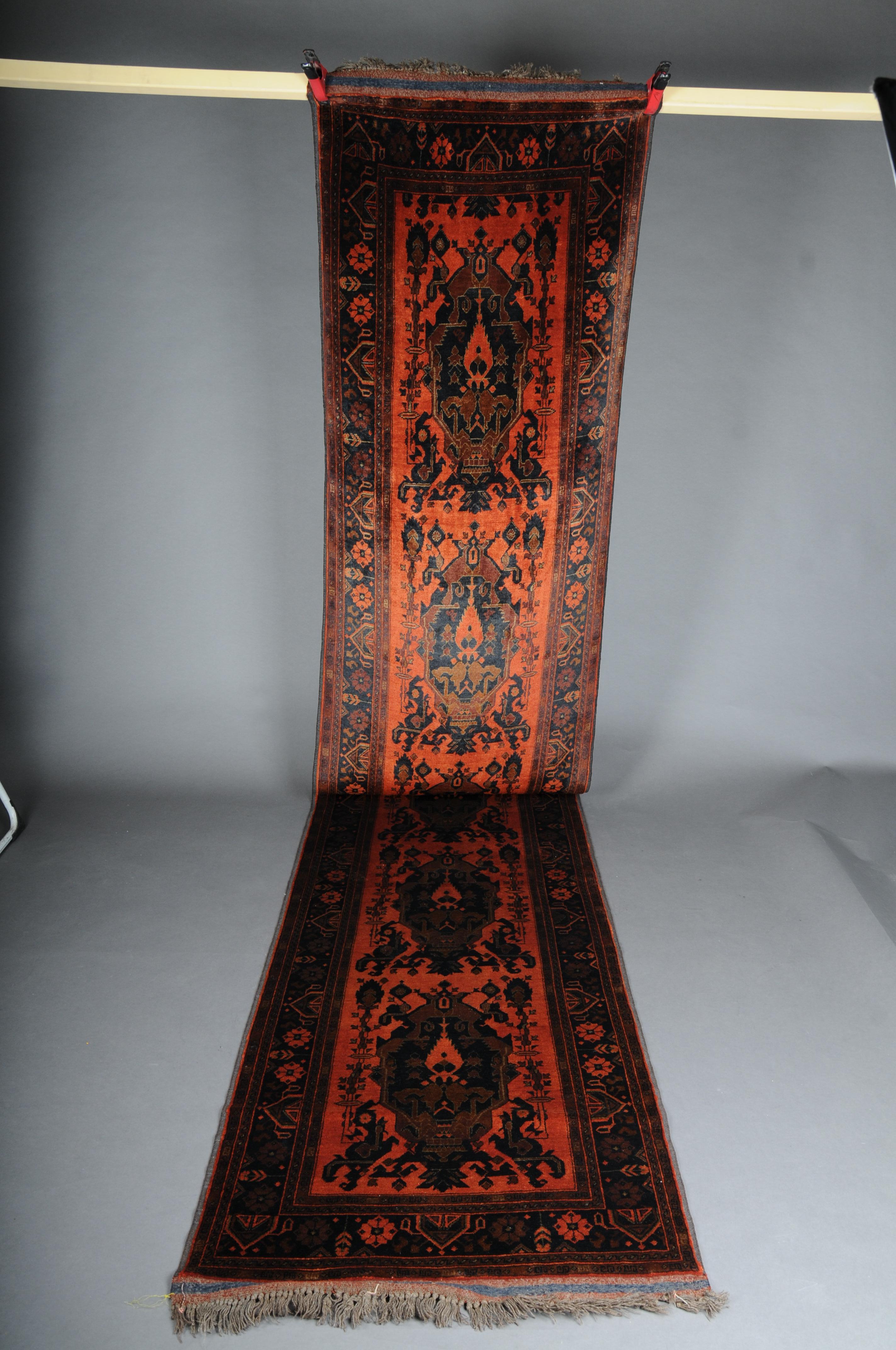 Turkman runner carpet / silk, 20th Century. For Sale 6