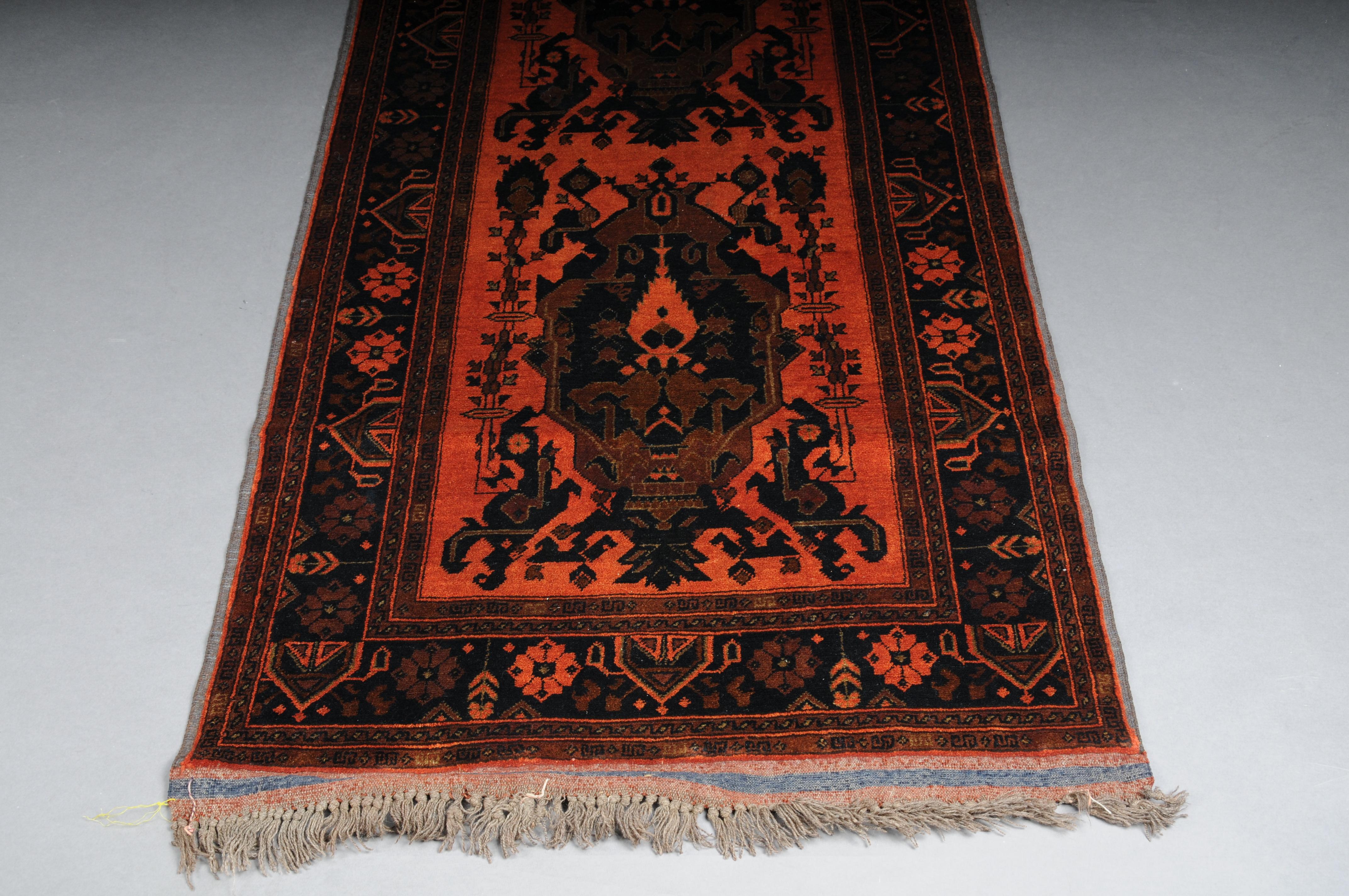 Turkman runner carpet / silk, 20th Century. For Sale 3