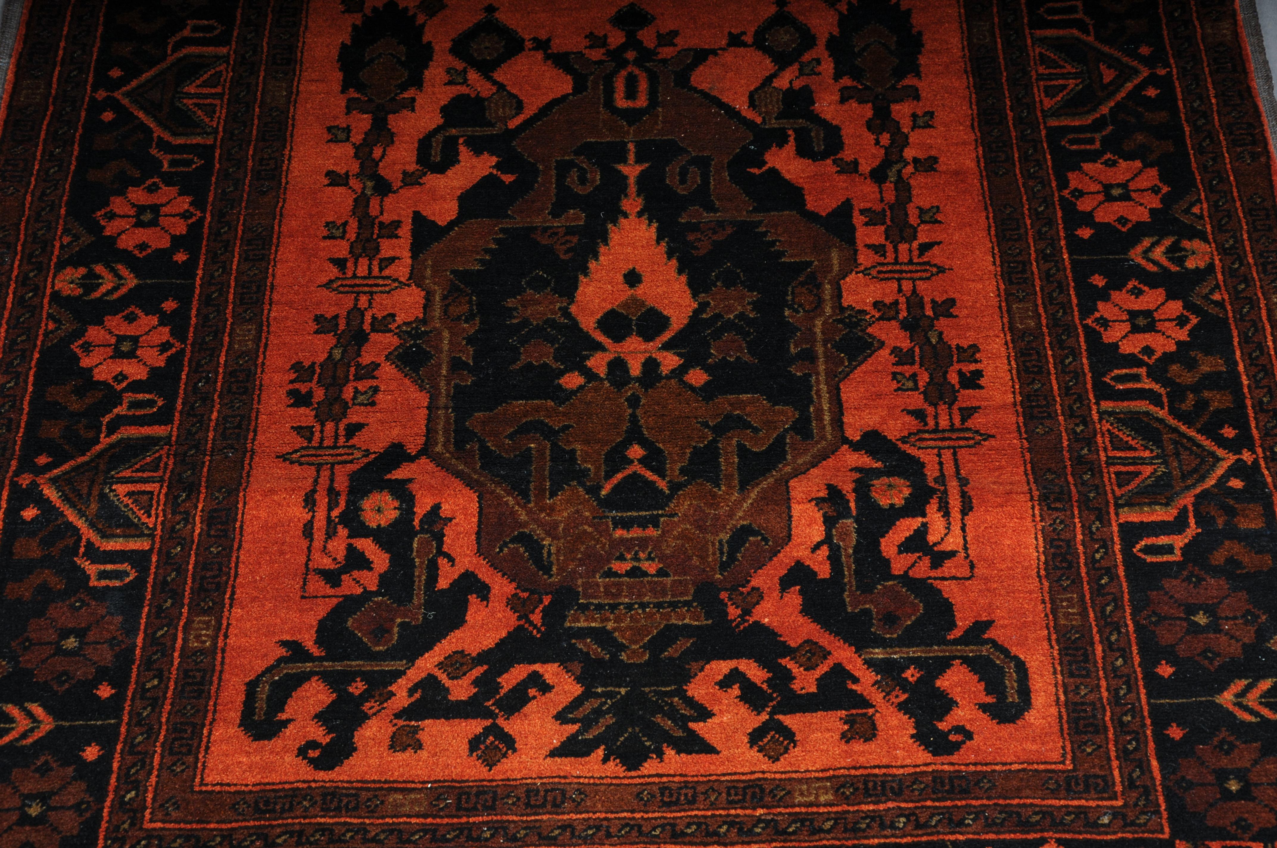 Turkman runner carpet / silk, 20th Century. For Sale 4