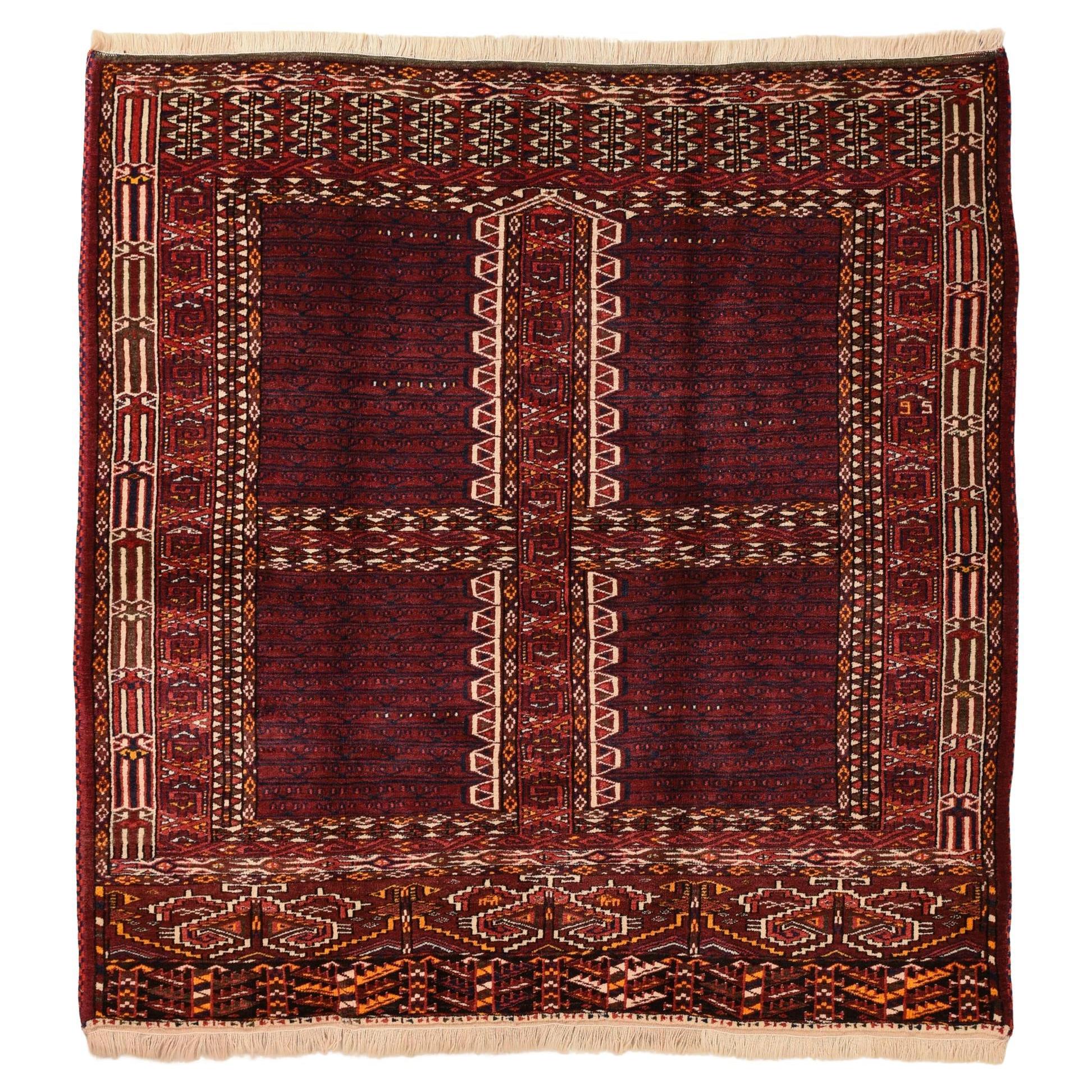 Turkmen Bokara Square-shaped Rug For Sale