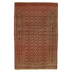 Turkmen Bukhara Rug with Tekke Göl Pattern