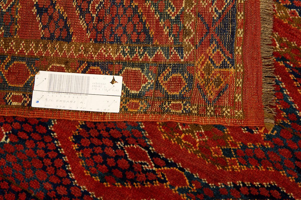 Turkmenischer Teppich Ersari Snake Design im Angebot 4