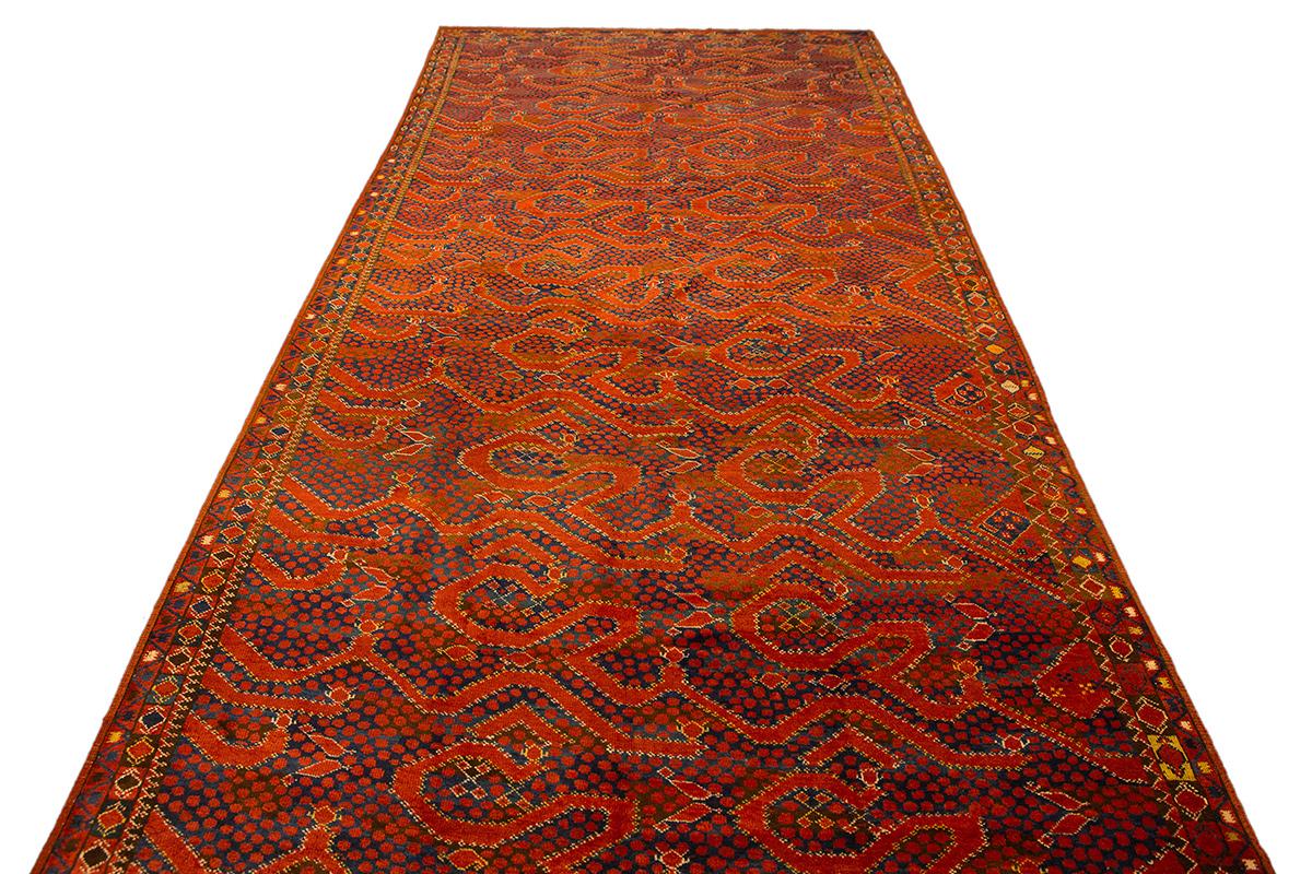 Turkmenischer Teppich Ersari Snake Design im Zustand „Gut“ im Angebot in Ferrara, IT
