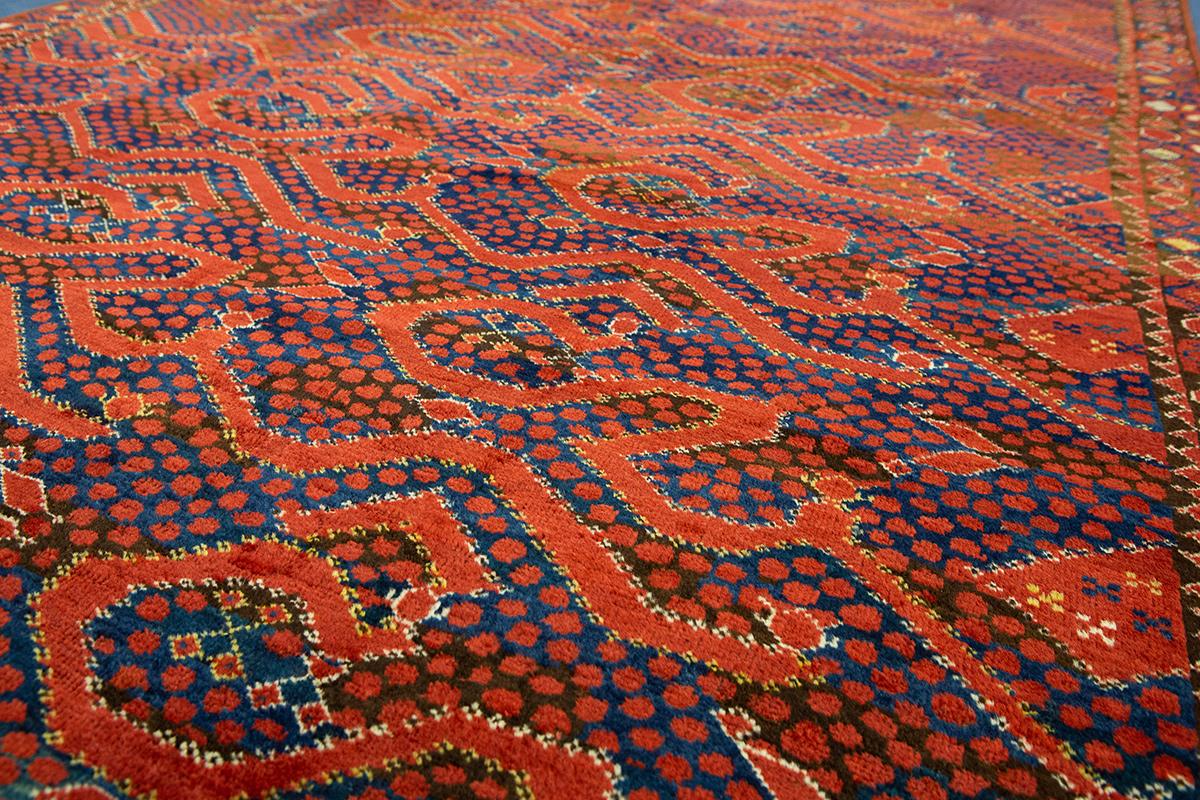 Turkmenischer Teppich Ersari Snake Design (19. Jahrhundert) im Angebot