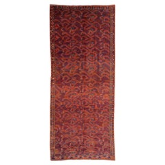 Antique Turkmen Rug Ersari Snake Design
