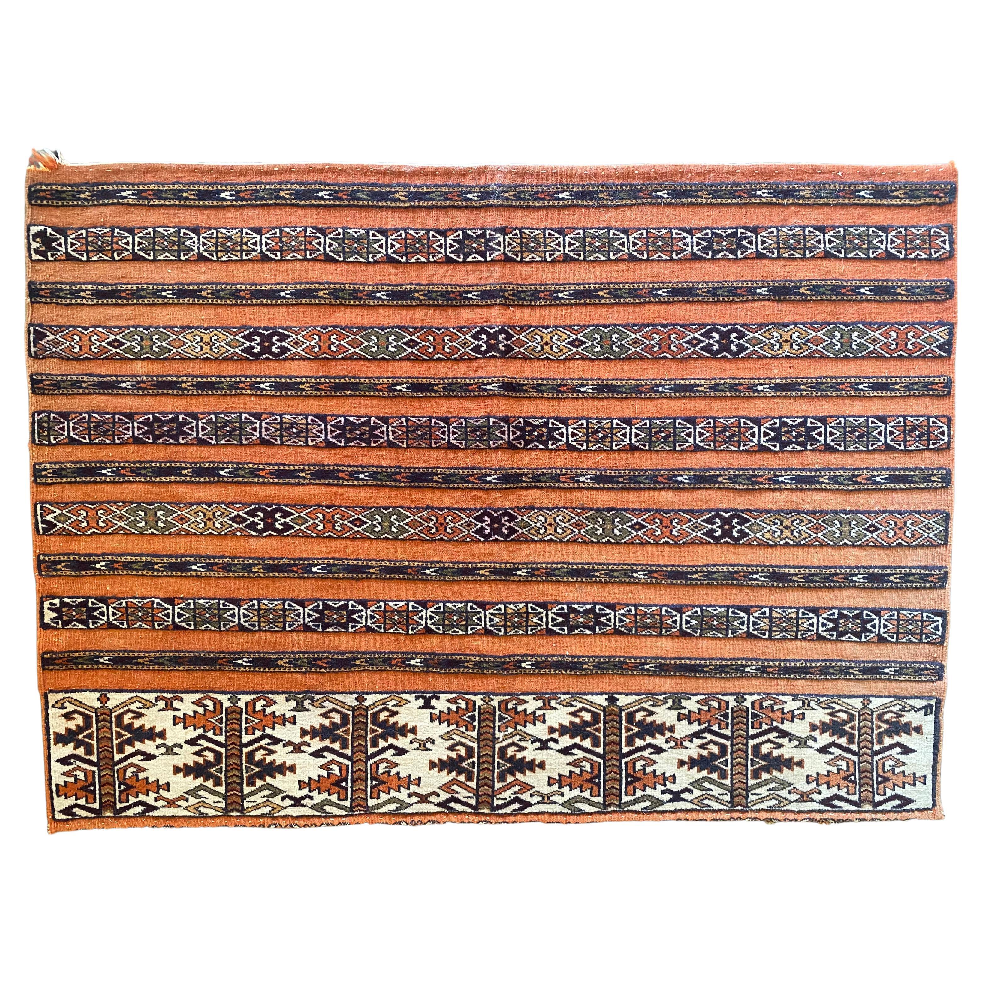 Turkmenistan Yomud Tribal Rug, Early 20th Century For Sale