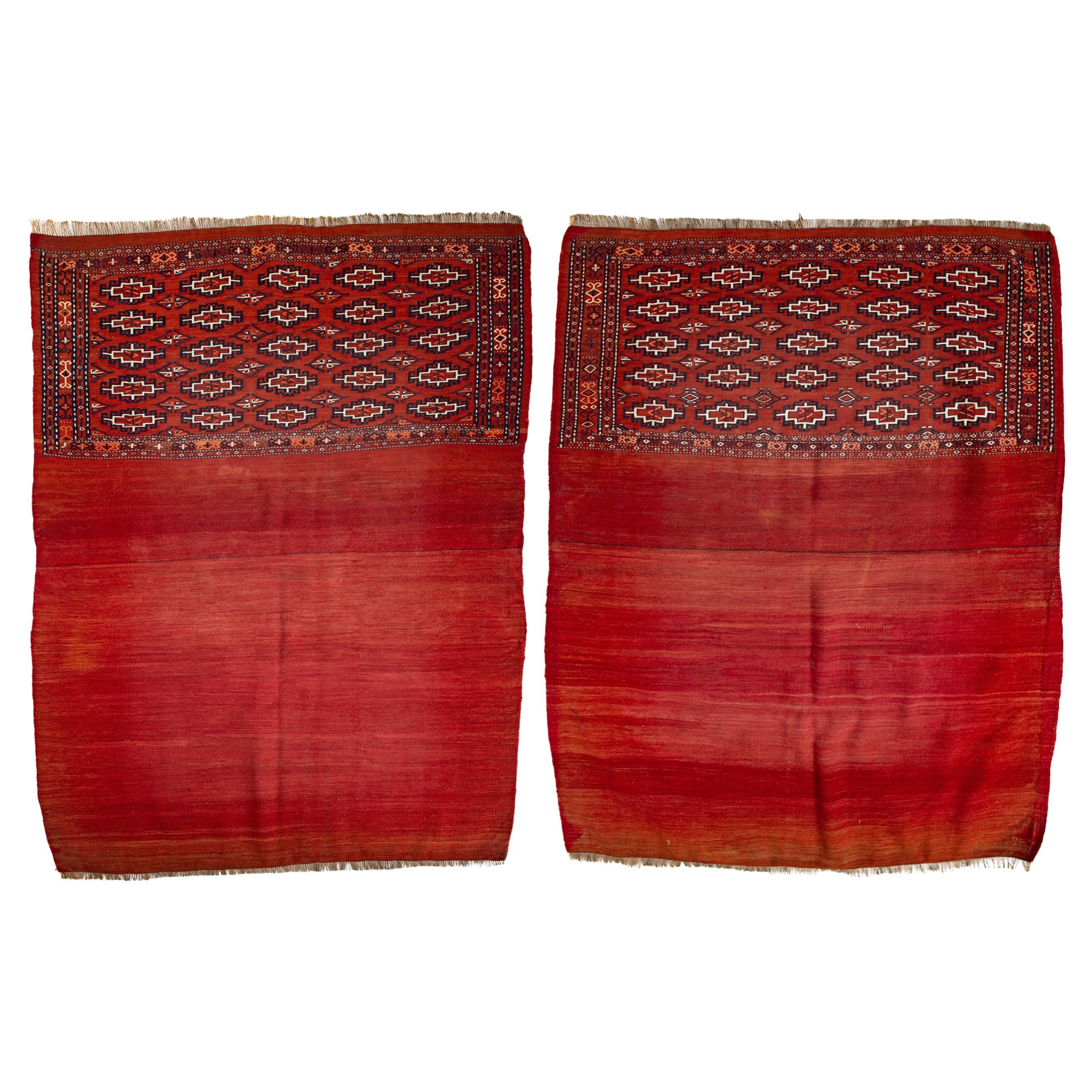 Turkoman Mafrash Rare Pair,  also for Pillows For Sale