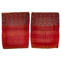 Antique Turkoman Mafrash Rare Pair,  also for Pillows