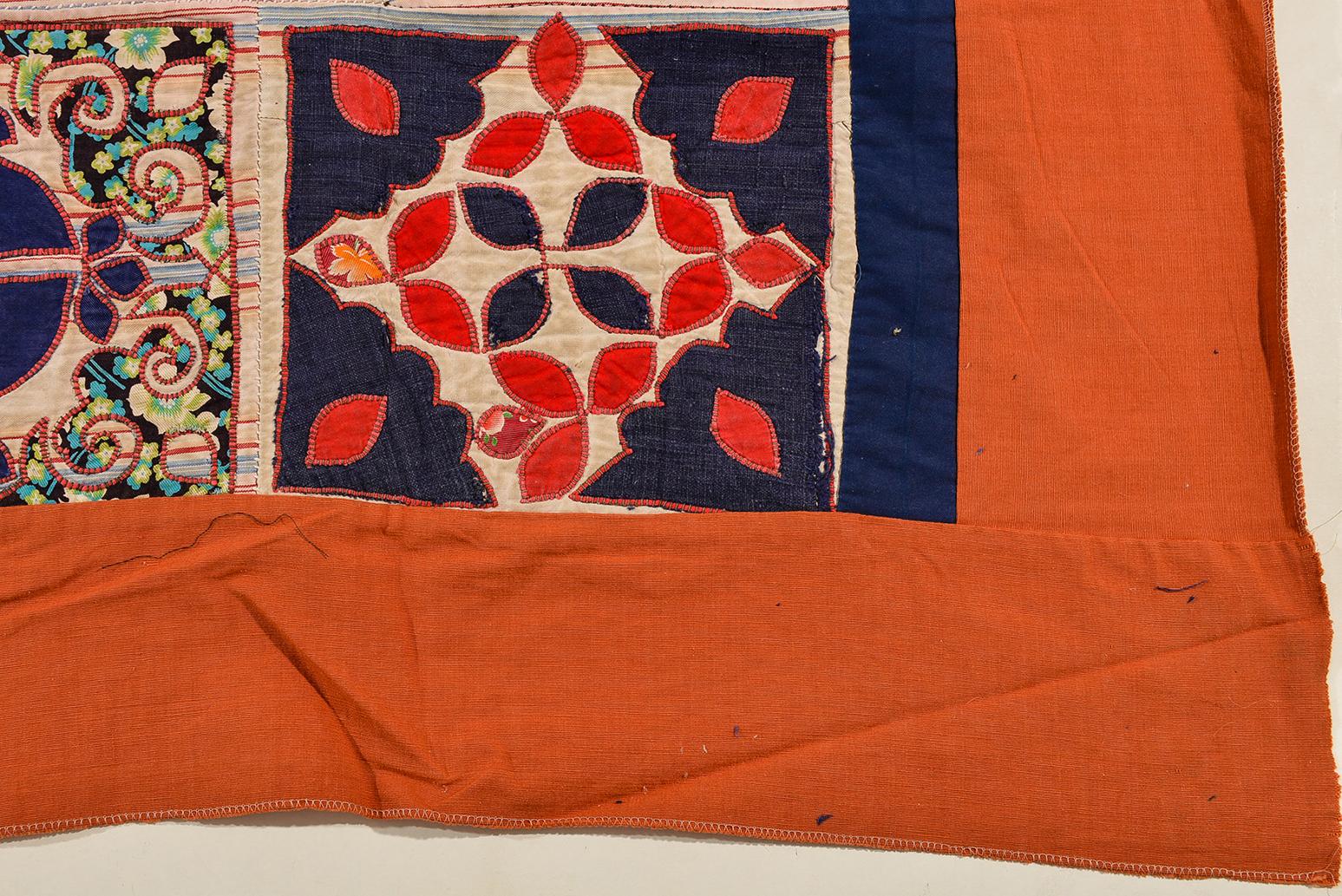Turkoman Patchwork-Textil, Wandteppich oder Sessel-Polsterung (Baumwolle) im Angebot