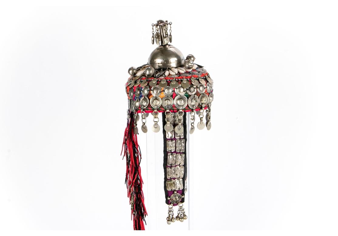 Turkomanisches Stammeszeremoniell  Kopfschmuck (Handgefertigt) im Angebot