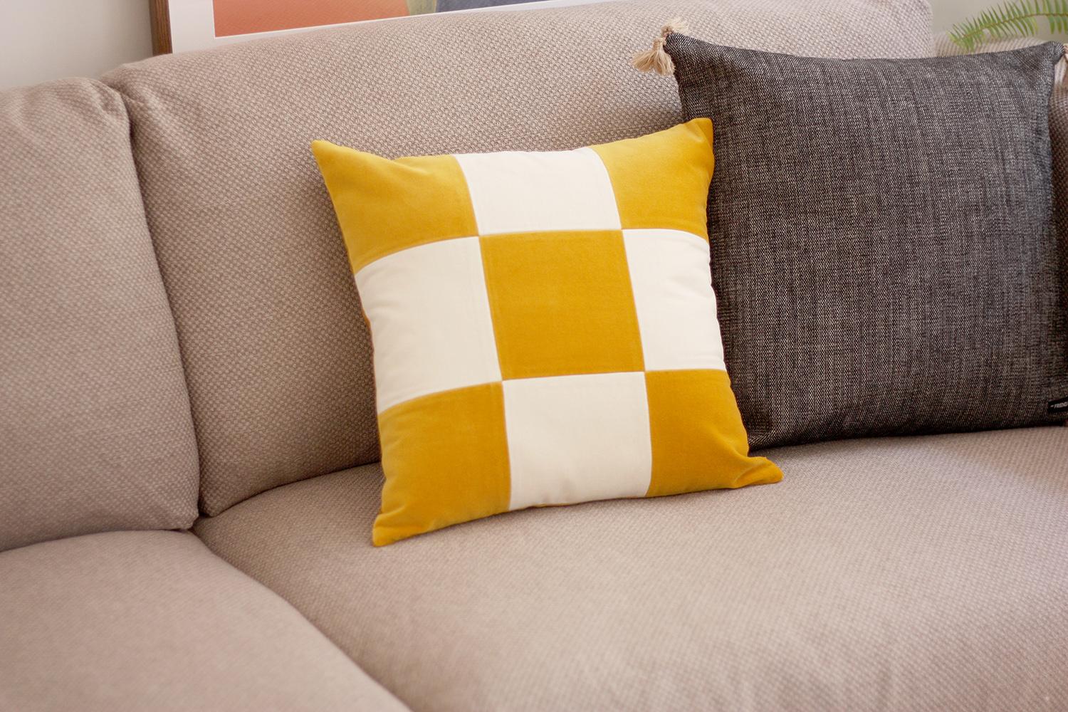 A talisman for the home of beauty, good energies and comfort. 
This decorative pillow is ethically produced by small family run business, hand-made by skilled portuguese artisans with top quality cotton velvet. Each piece is unique and made