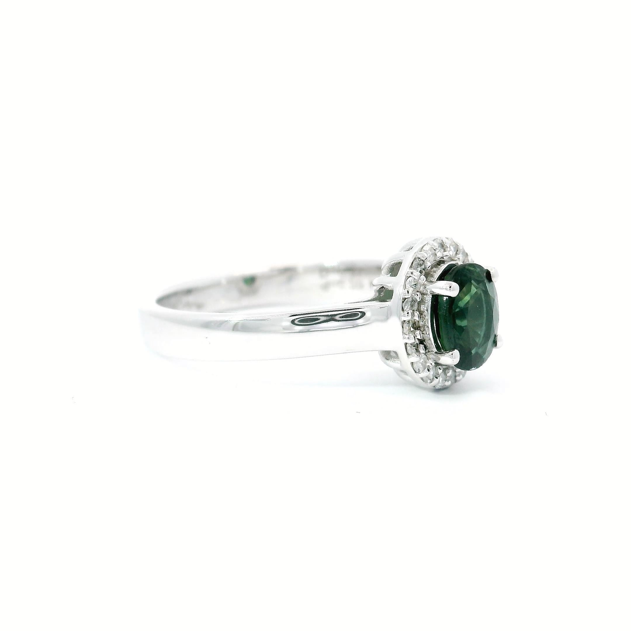Oval Cut Turmolive ring For Sale
