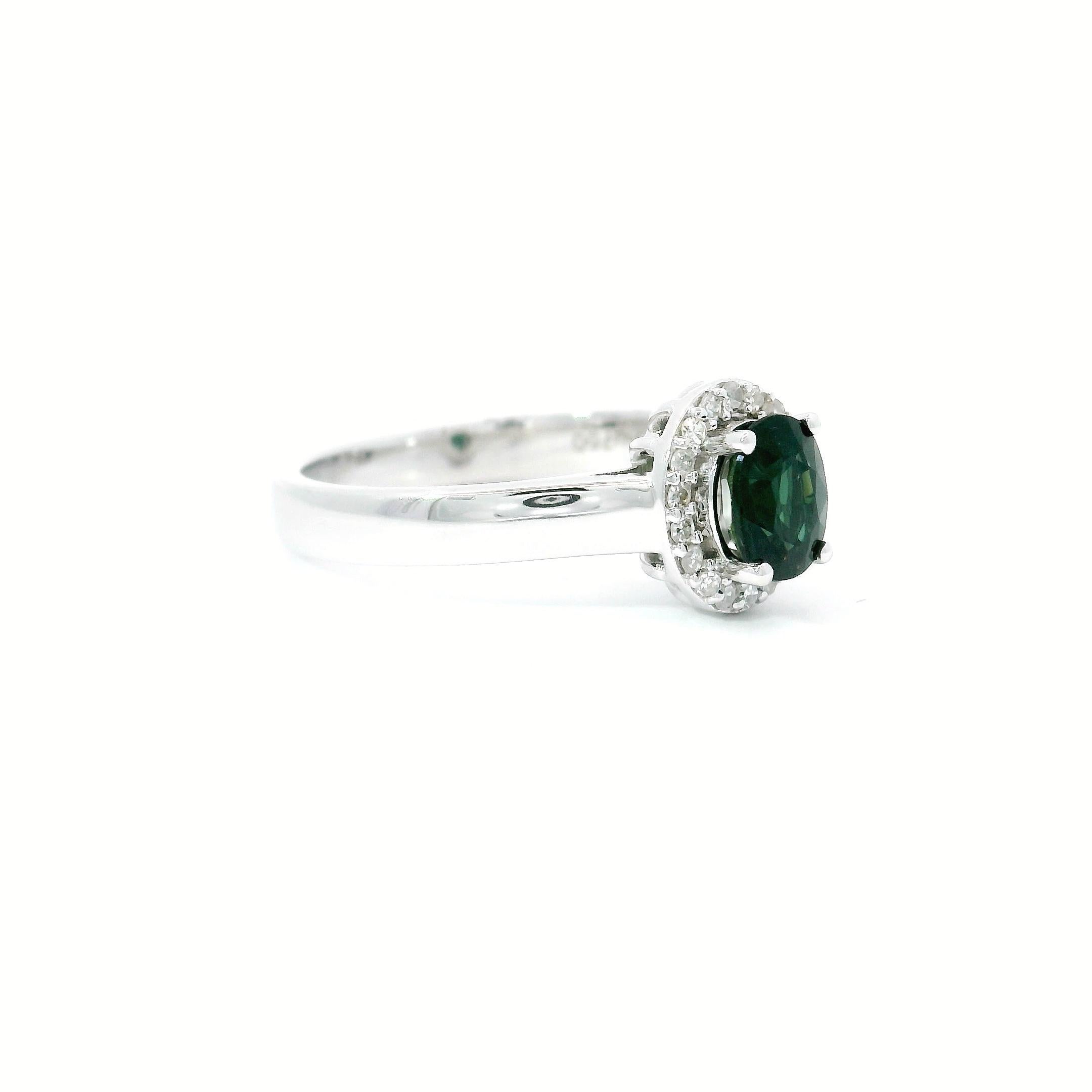 Oval Cut Turmolive ring For Sale