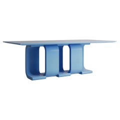 Turn Dining Table Blue by Hermhaus