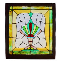 Vetrata di inizio secolo 32" x 36"