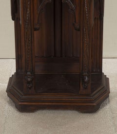 Turn of the 20th Century French Neo-Gothic Revival Walnut Credenza