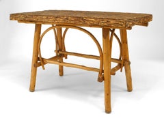 Rustic Adirondack Elm Center Table