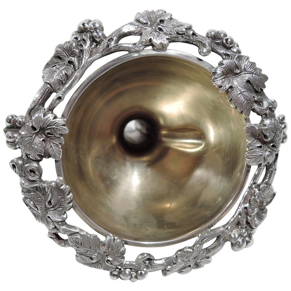 Turn-of-the-Century American Art Nouveau Sterling Silver Wine Funnel