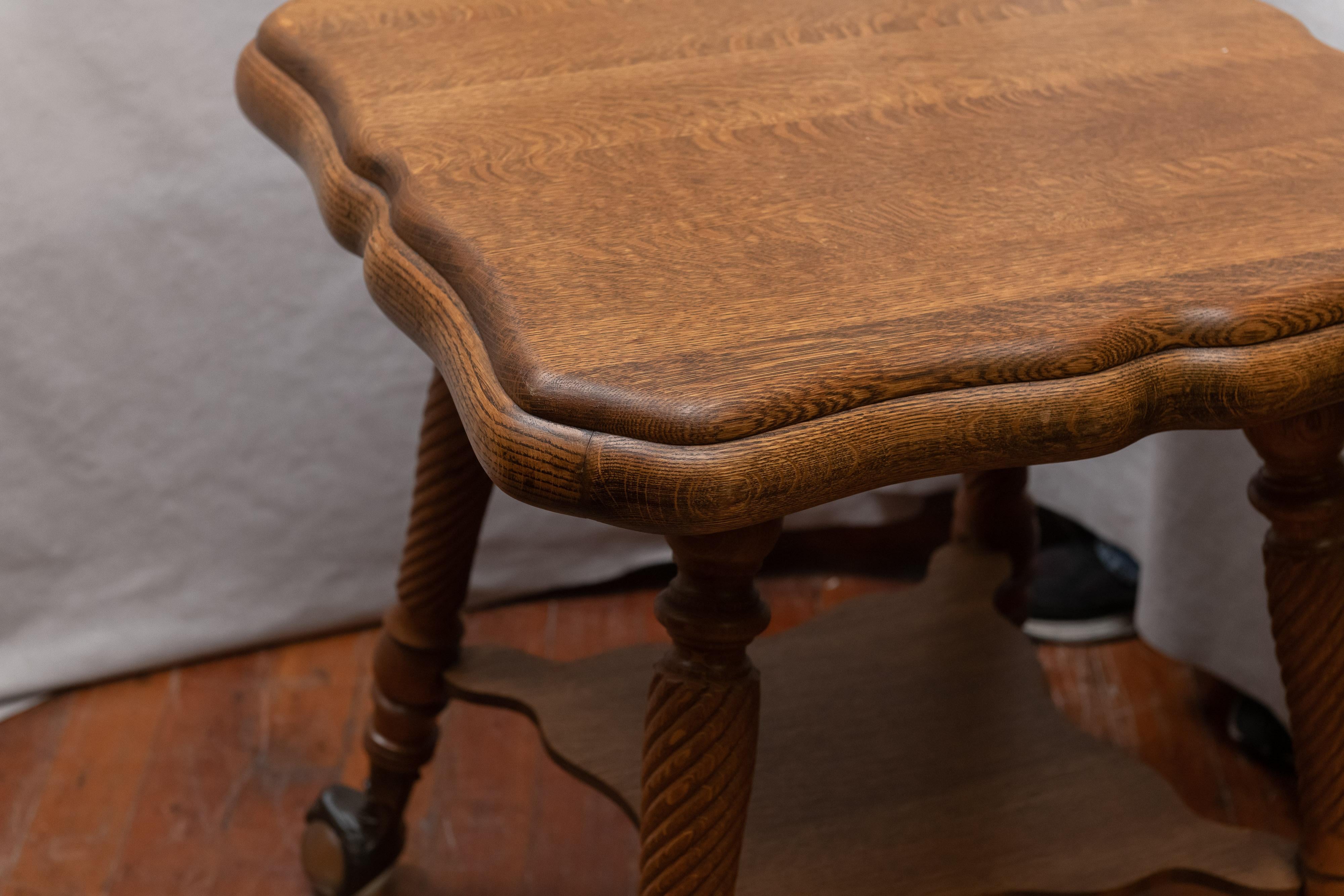 antique oak parlor table