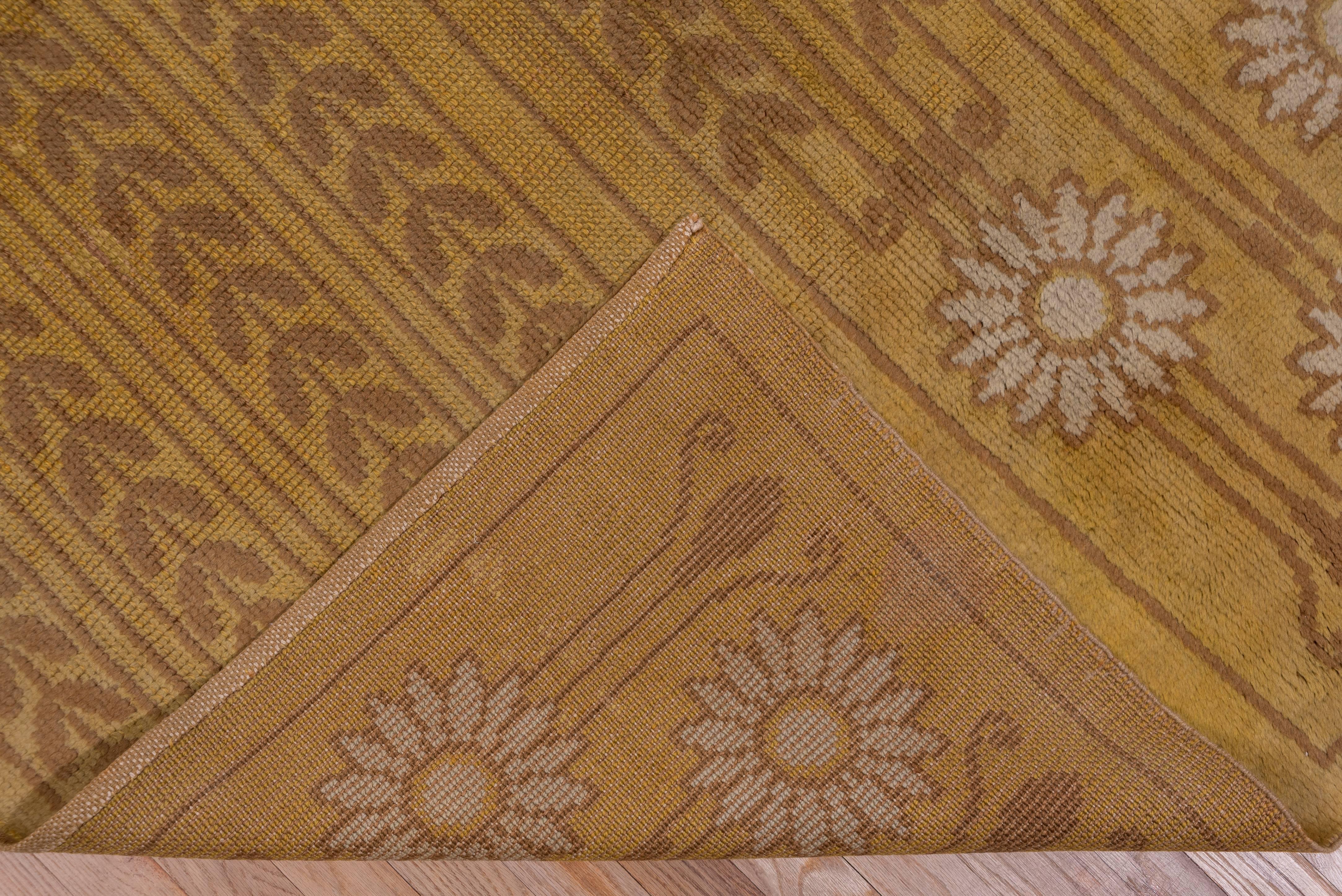 Jugendstil-Teppich aus der Jahrhundertmitte (Handgeknüpft) im Angebot