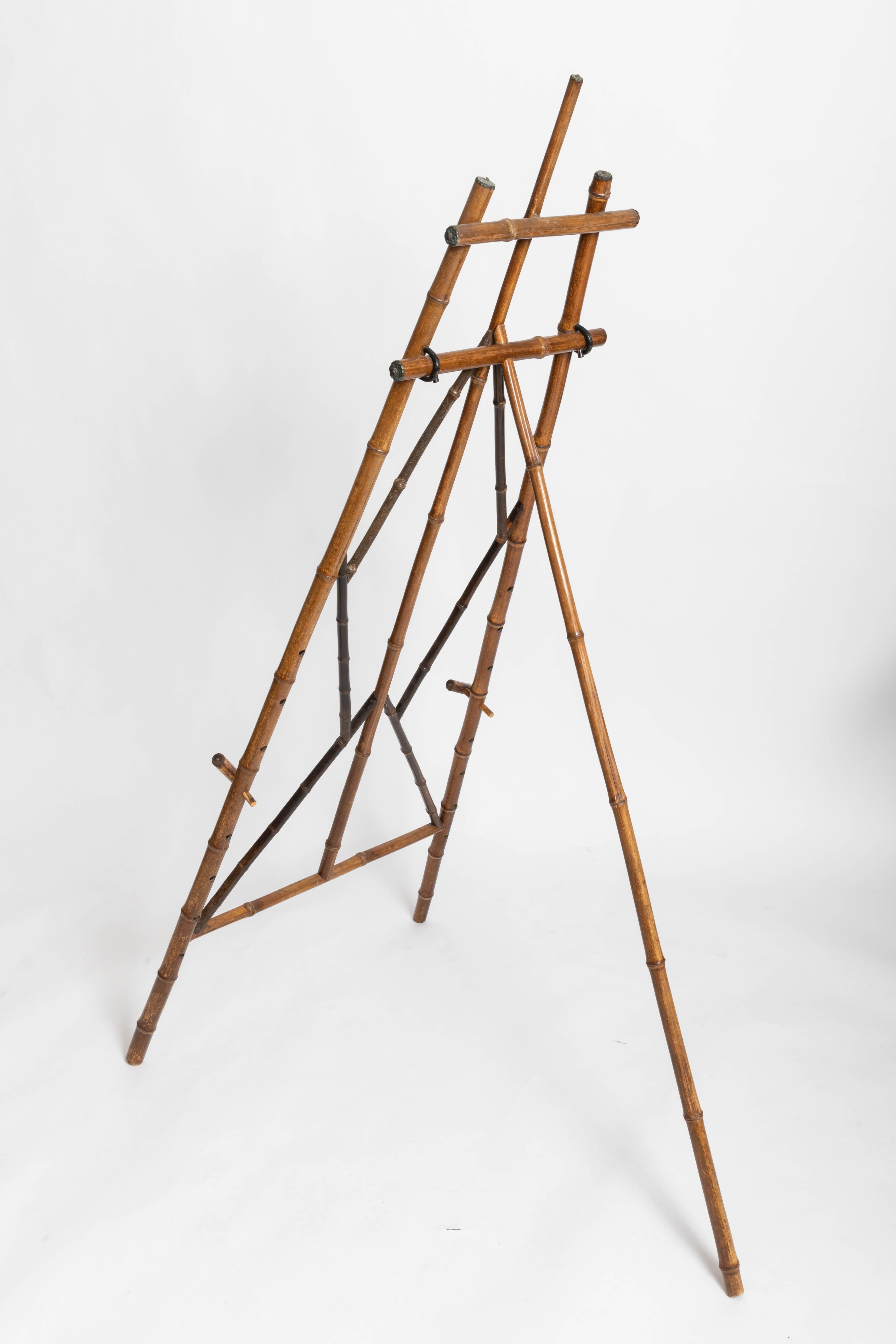 Turn-of-the-Century Bamboo Picture Easel  1