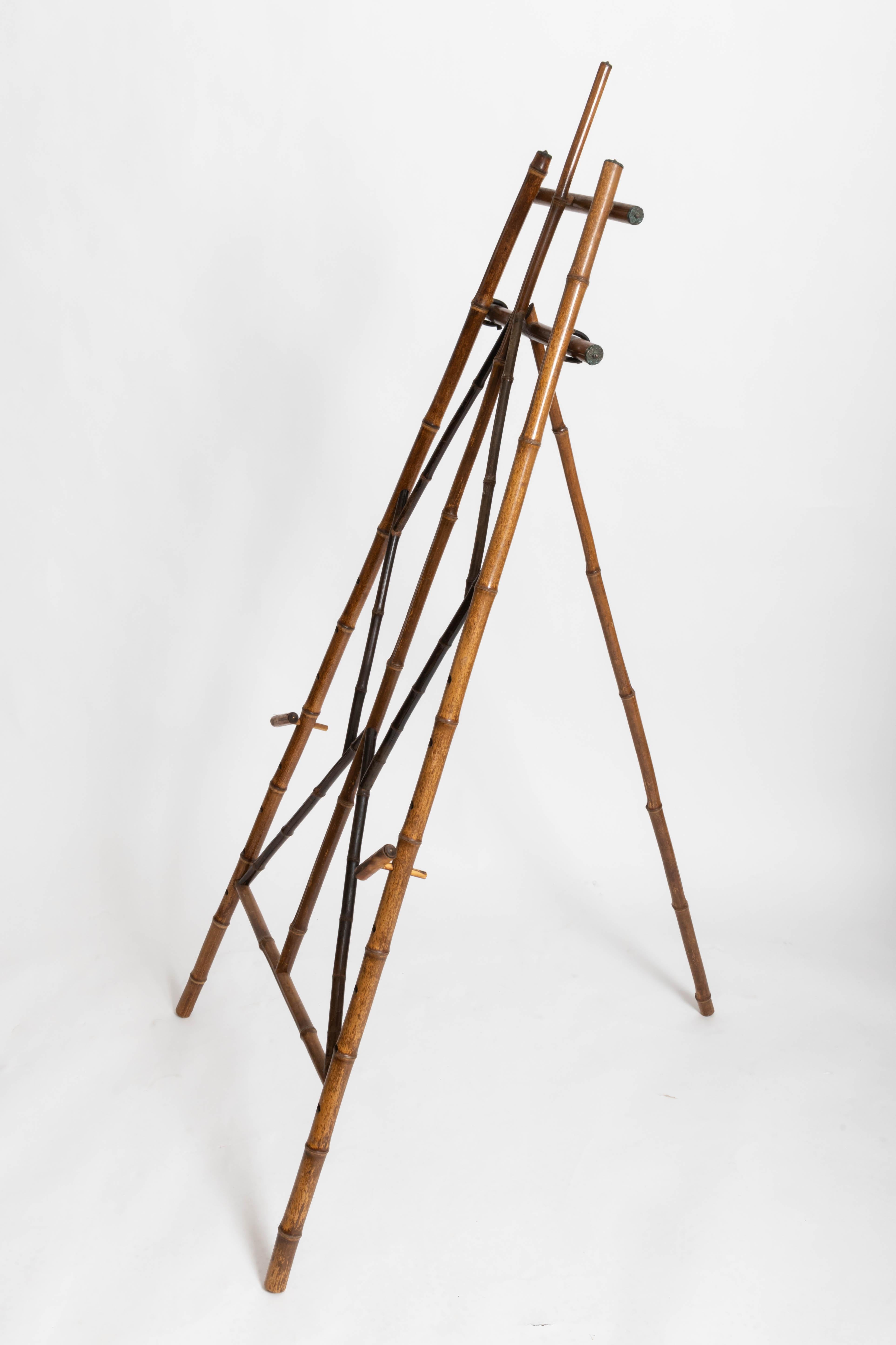 Turn-of-the-Century Bamboo Picture Easel  2