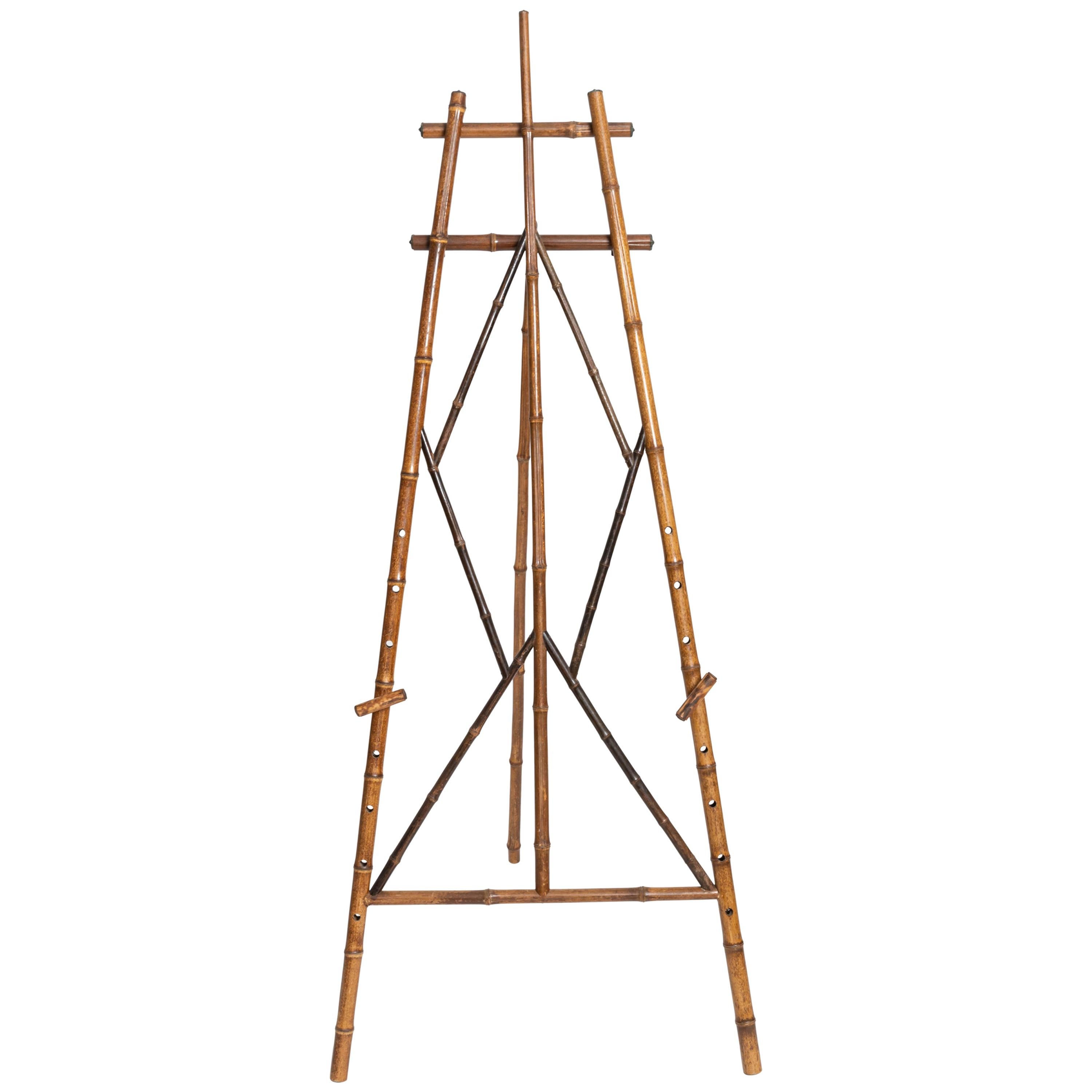 Turn-of-the-Century Bamboo Picture Easel 