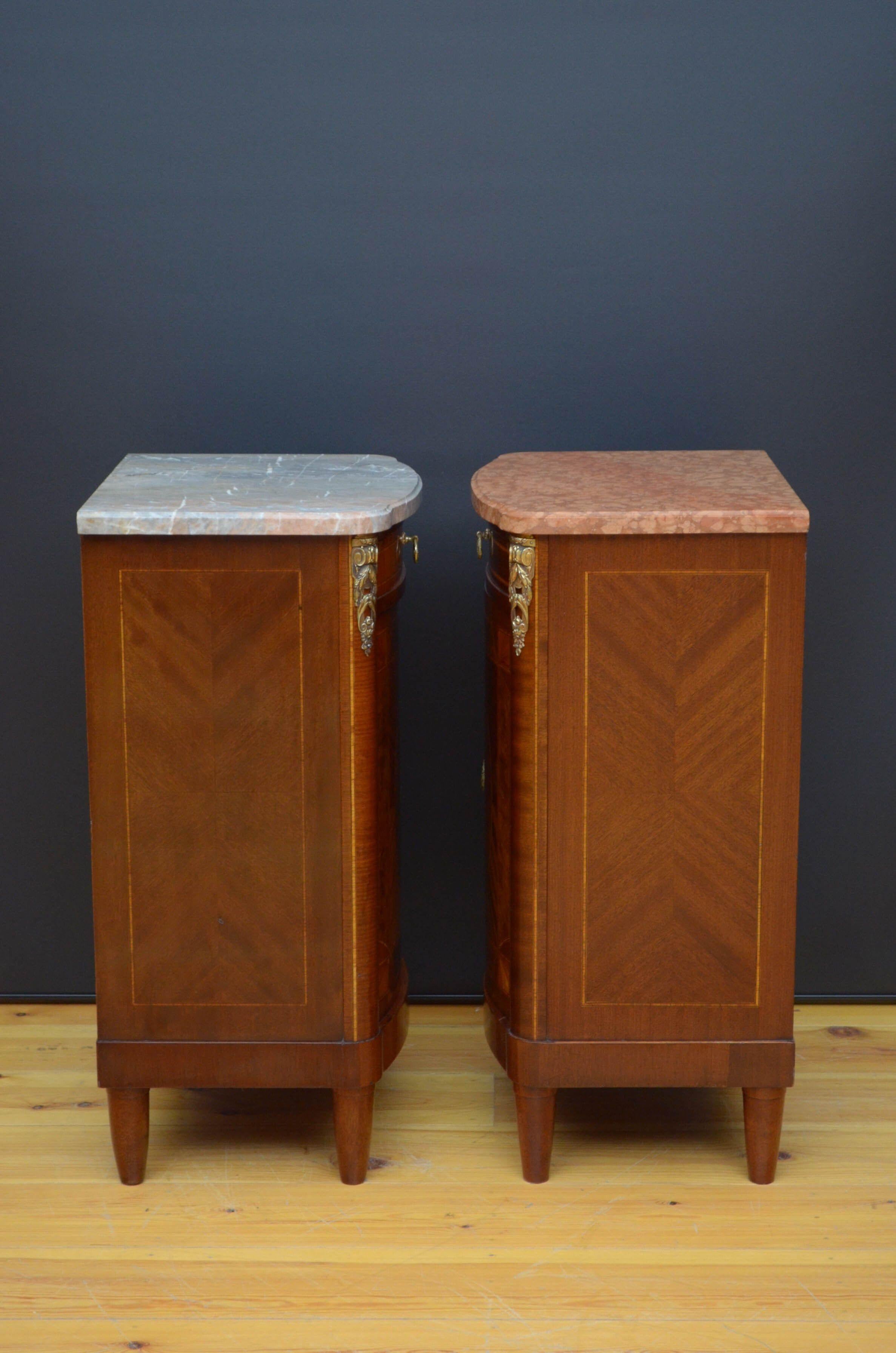 Turn of the Century Bedside Cabinets 11