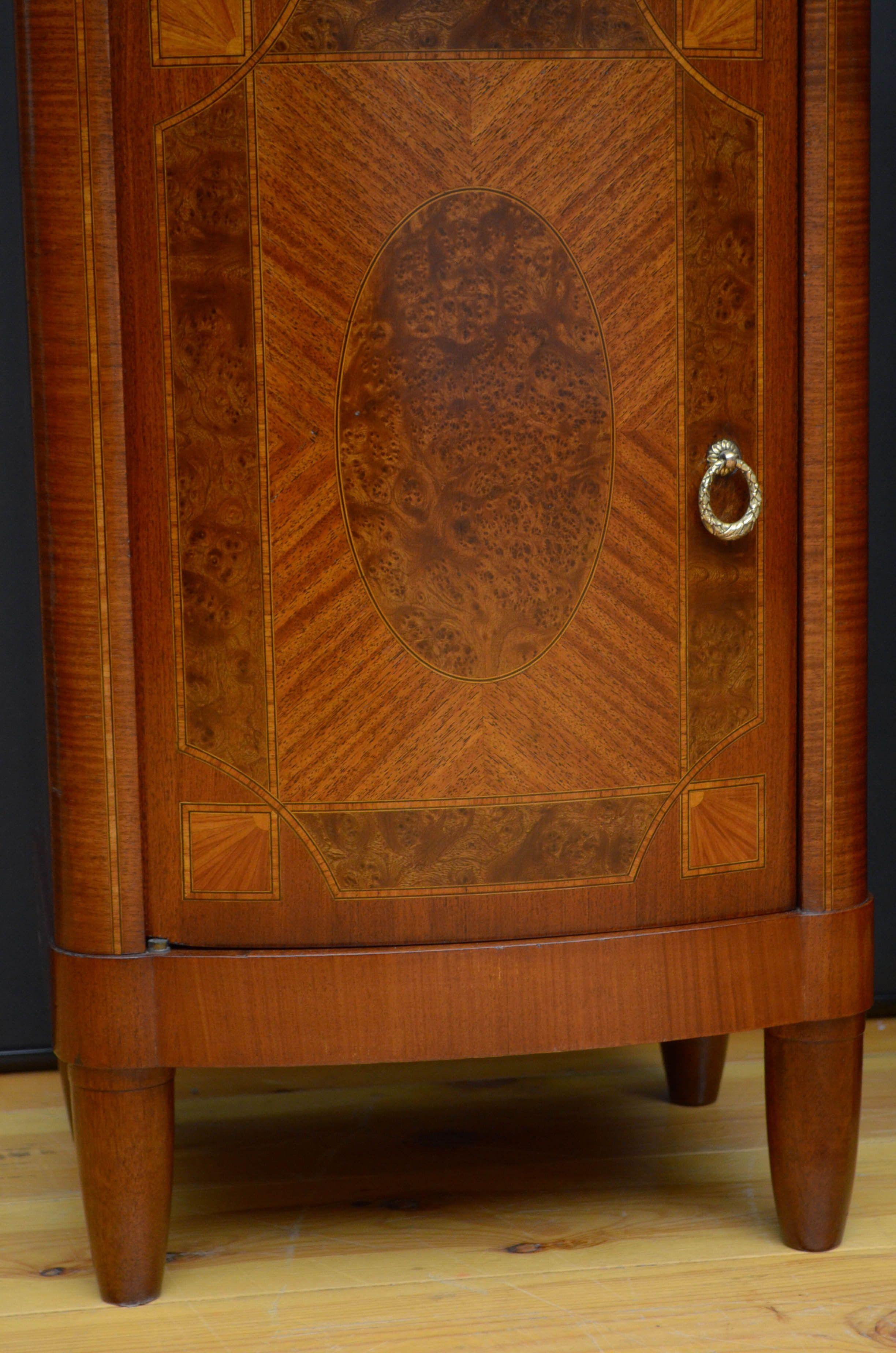 Mahogany Turn of the Century Bedside Cabinets