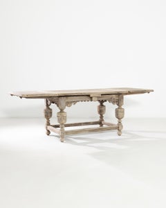 Turn of the Century Belgian Oak Folding Table