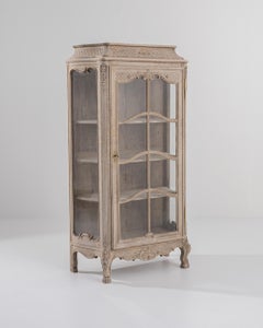 Turn of the Century Belgian Oak Vitrine