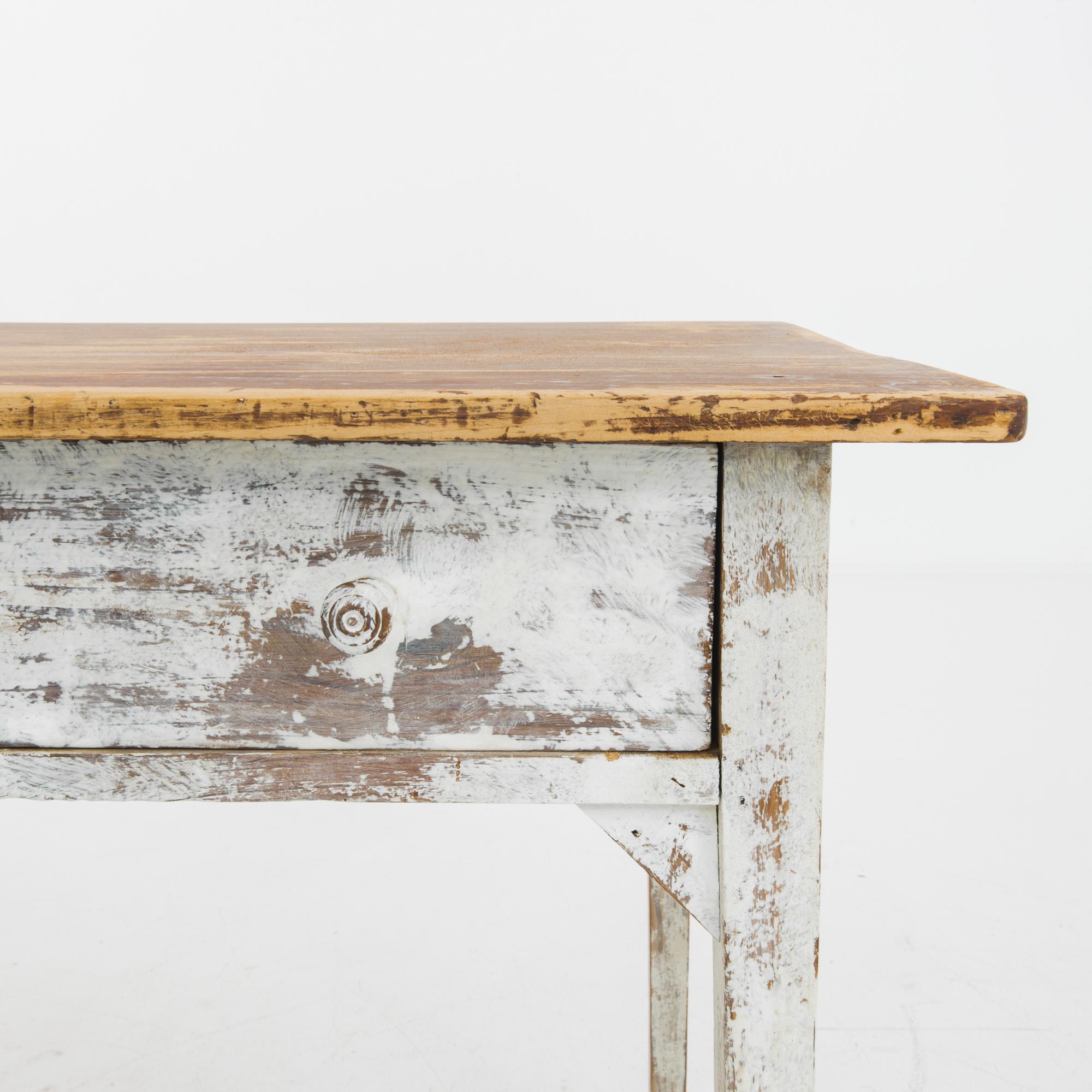 20th Century Turn of the Century Belgian Patinated Table For Sale