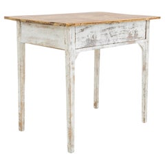 Antique Turn of the Century Belgian Patinated Table
