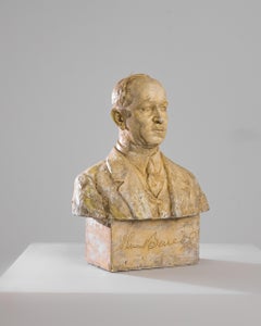 Turn of the Century Belgian Plaster Bust